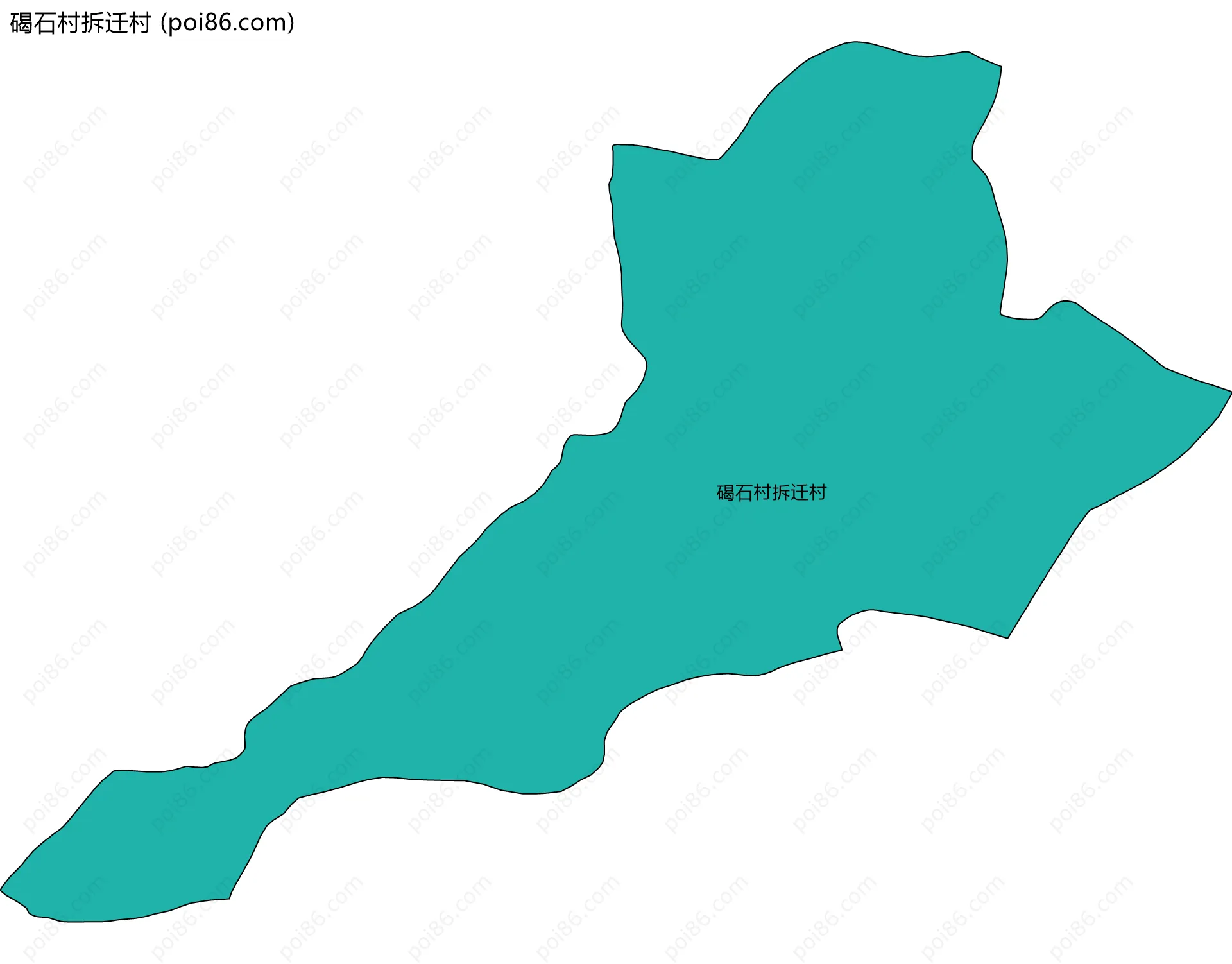 碣石村拆迁村边界地图