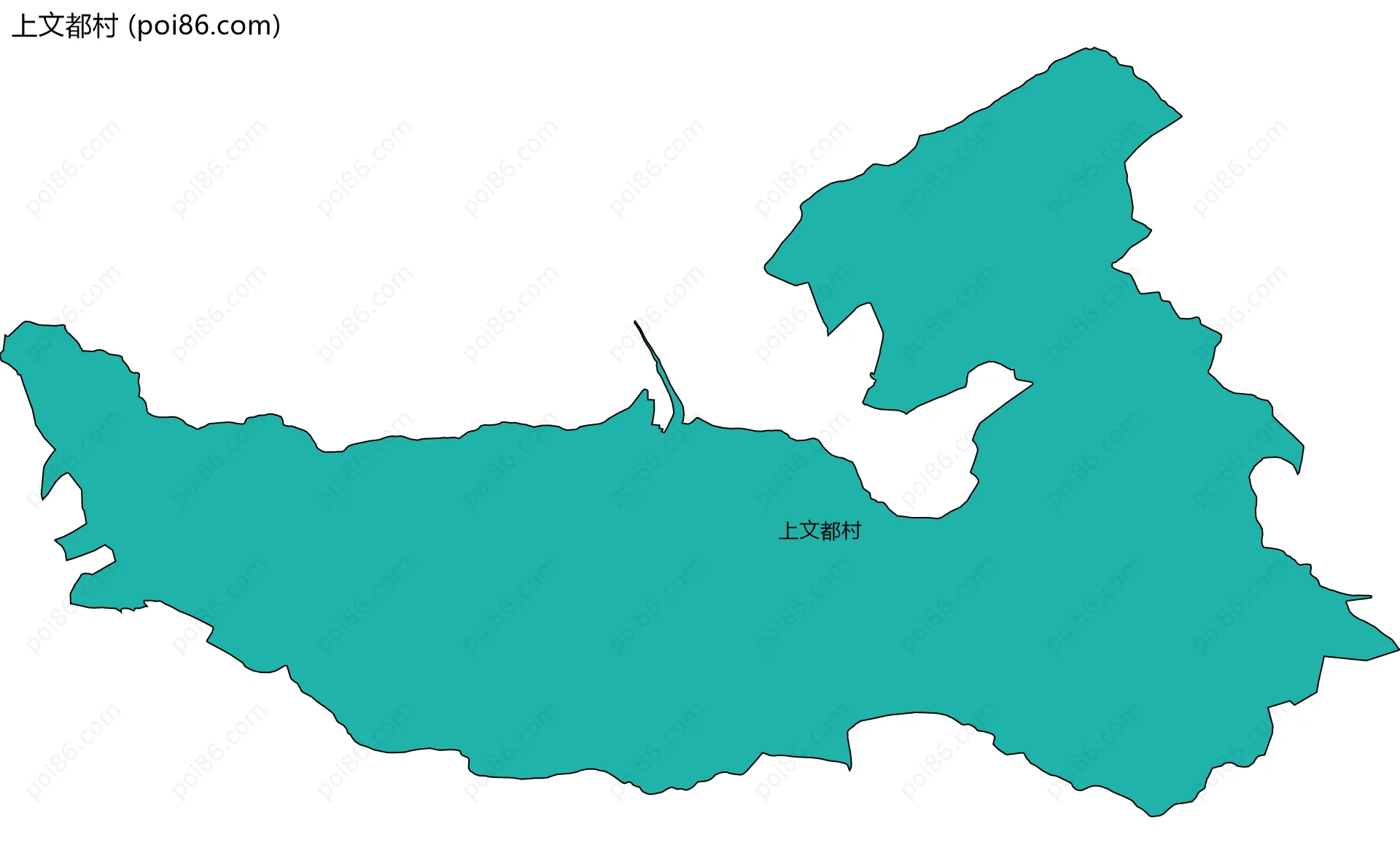 上文都村边界地图