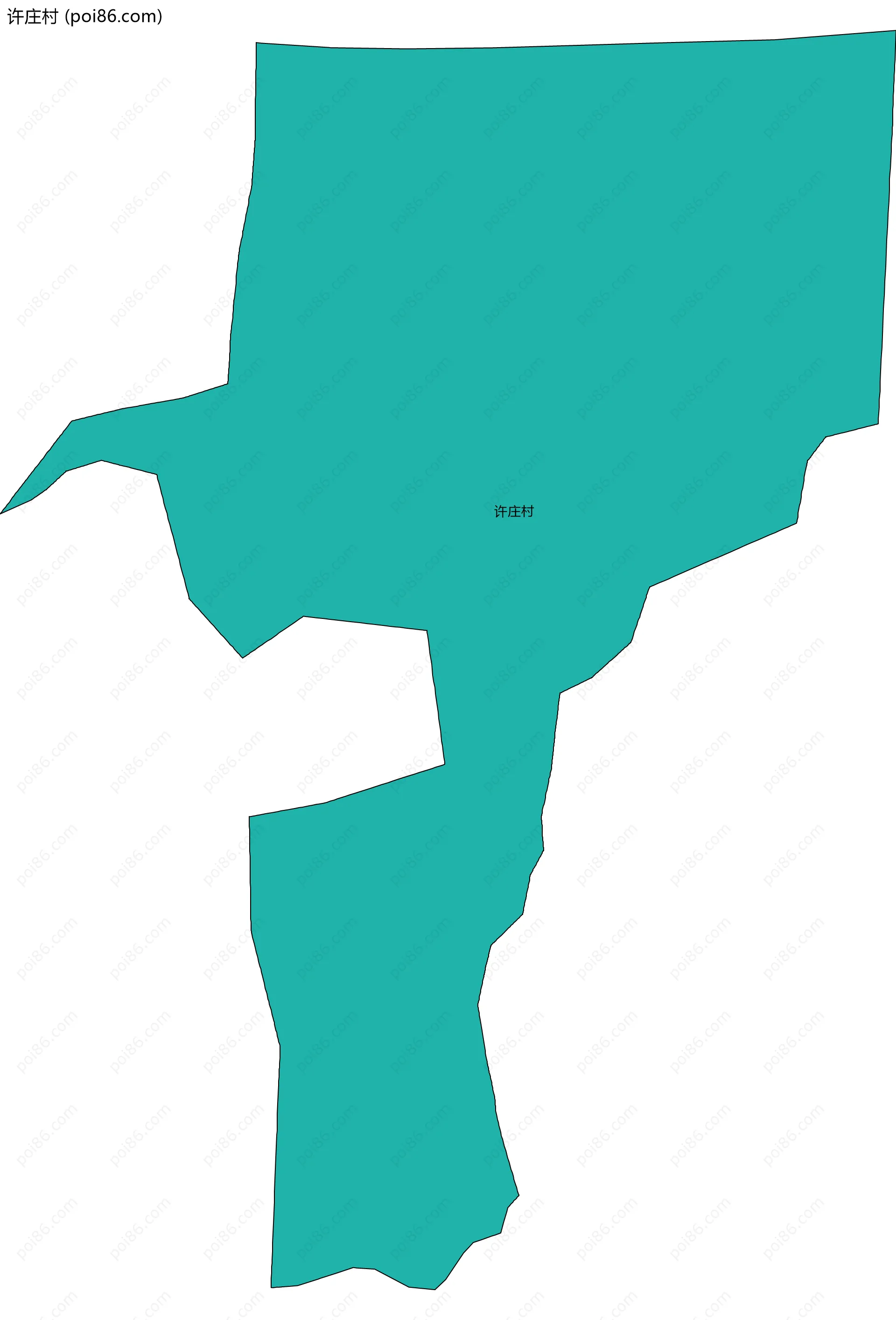 许庄村边界地图