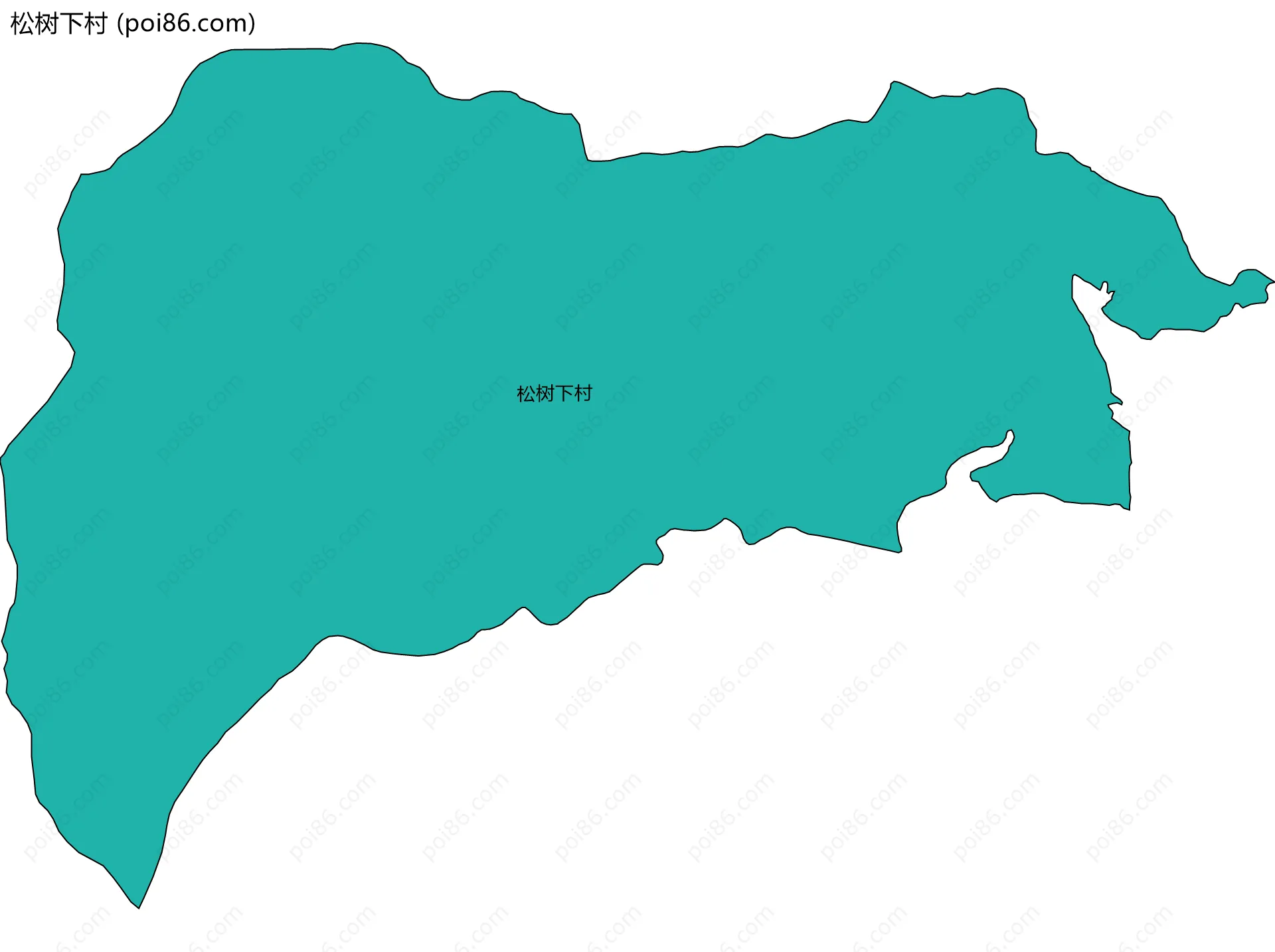 松树下村边界地图