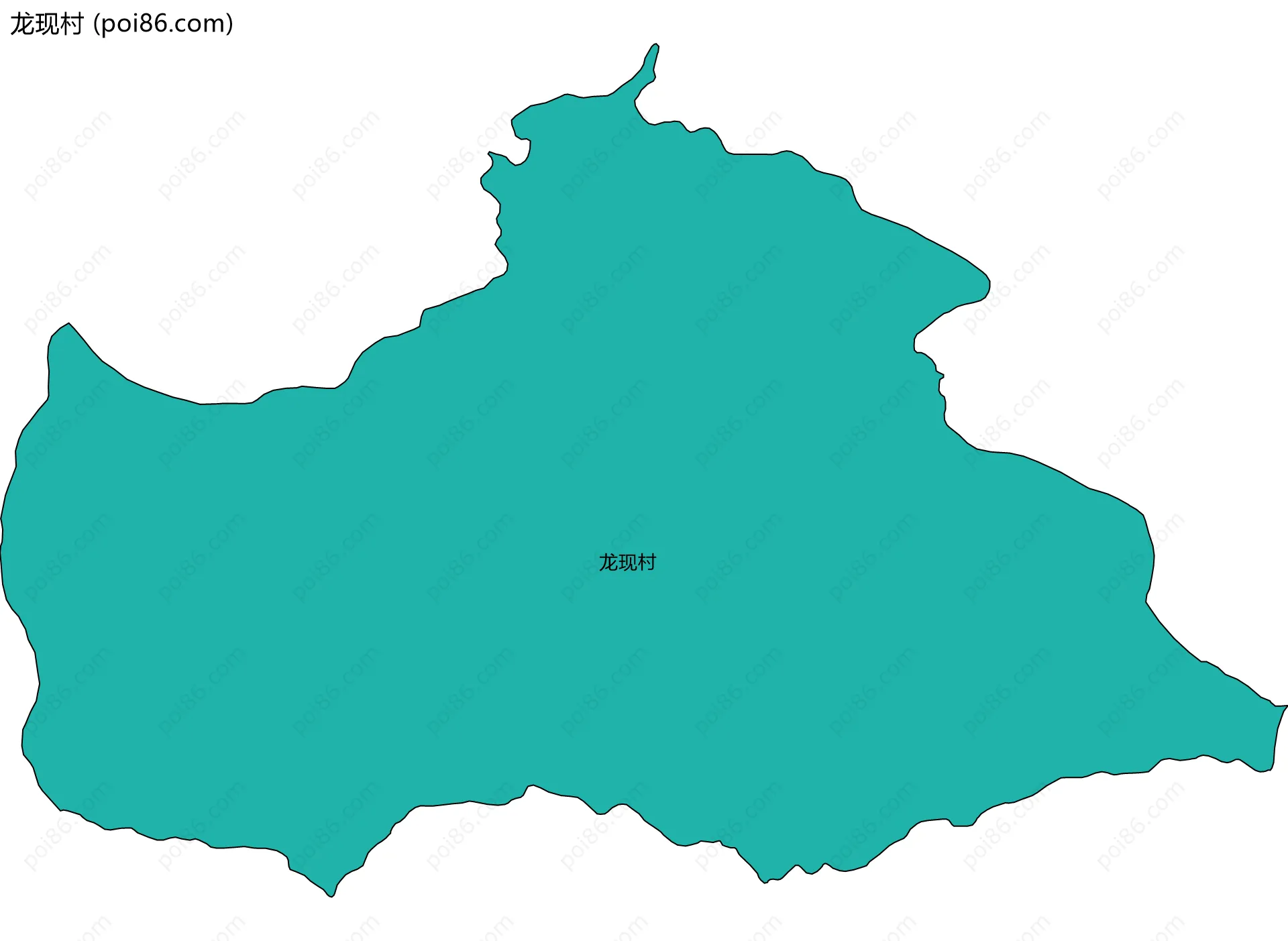 龙现村边界地图