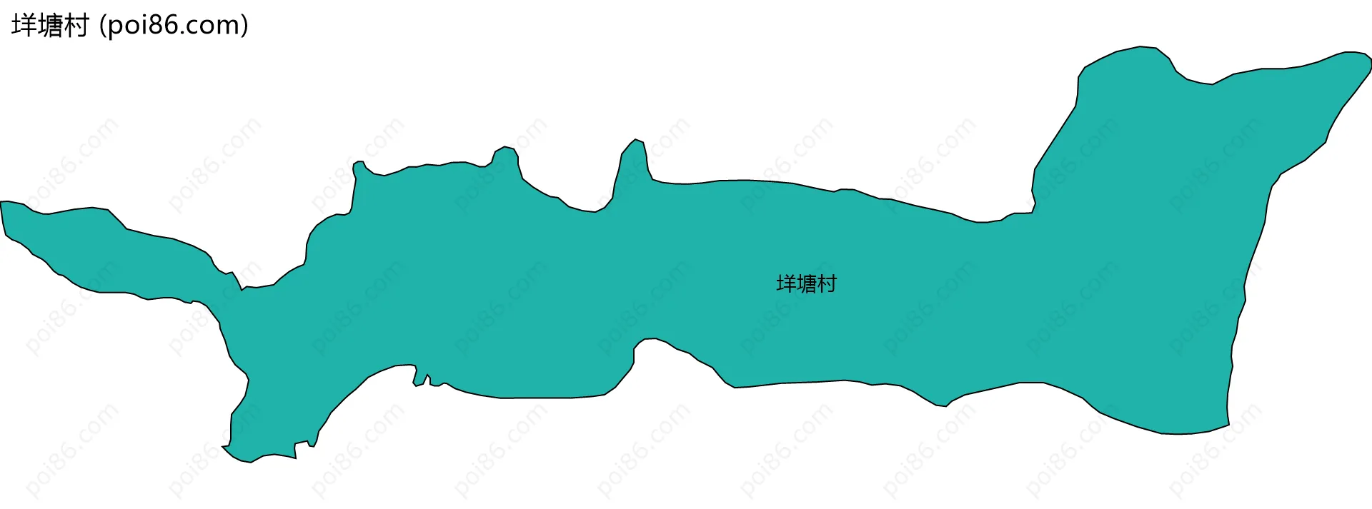 垟塘村边界地图