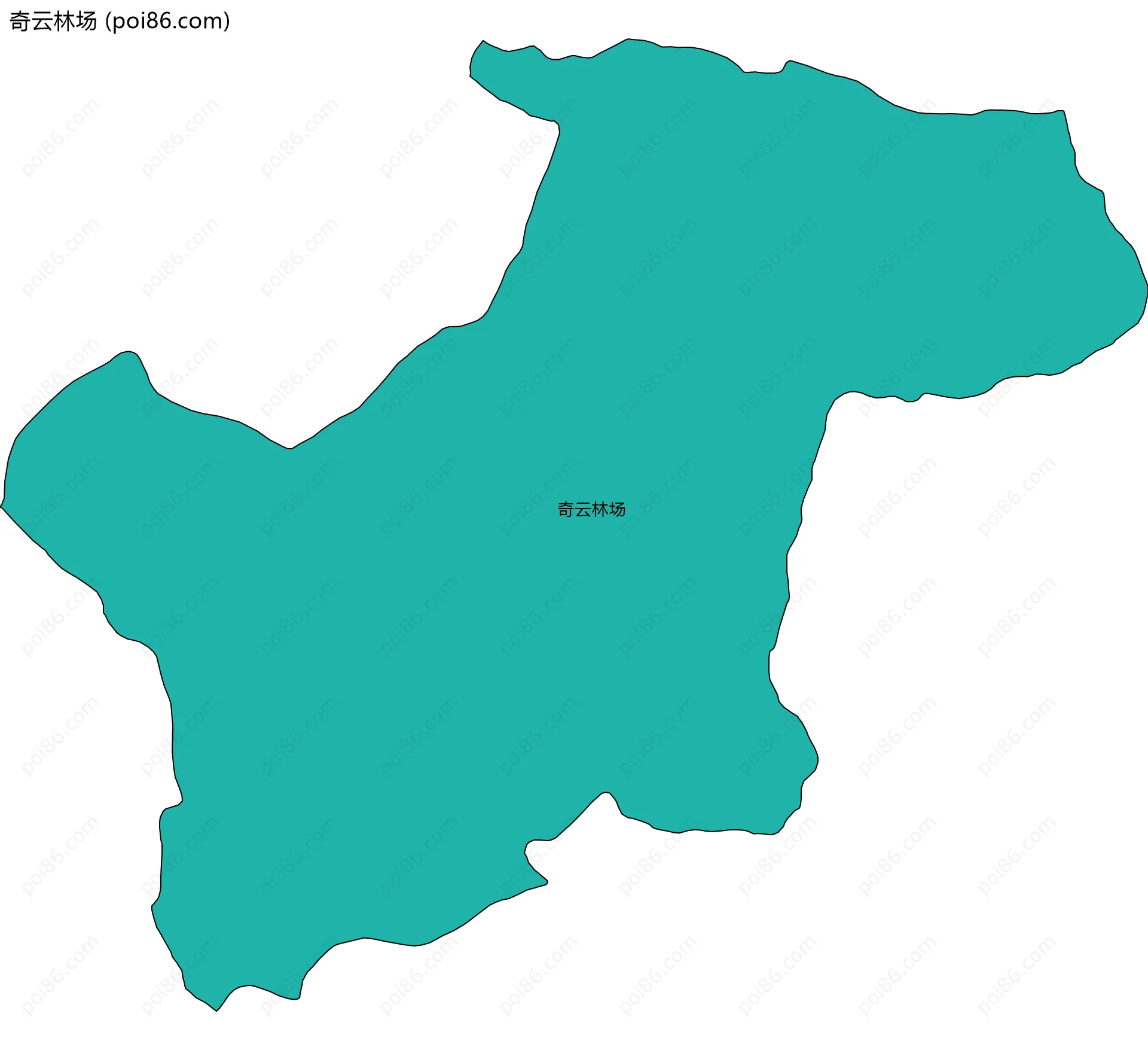 奇云林场边界地图