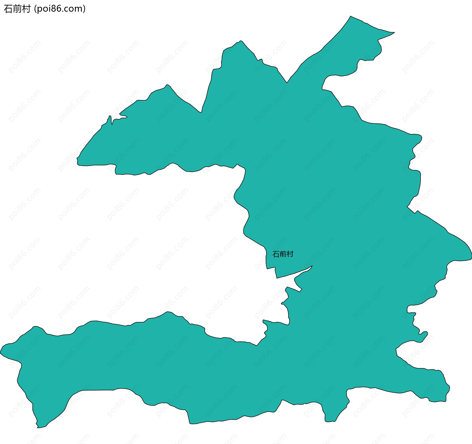 石前村边界地图