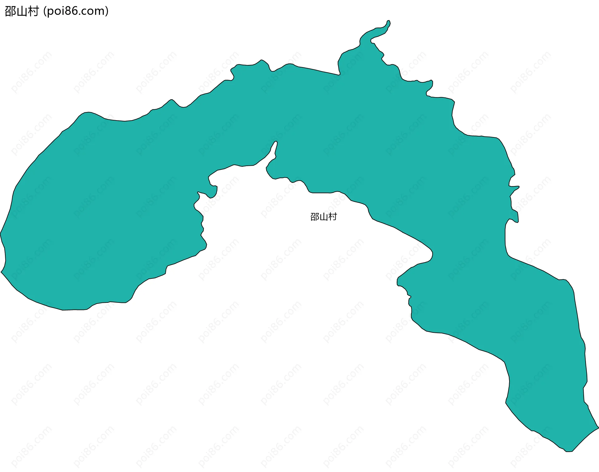 邵山村边界地图