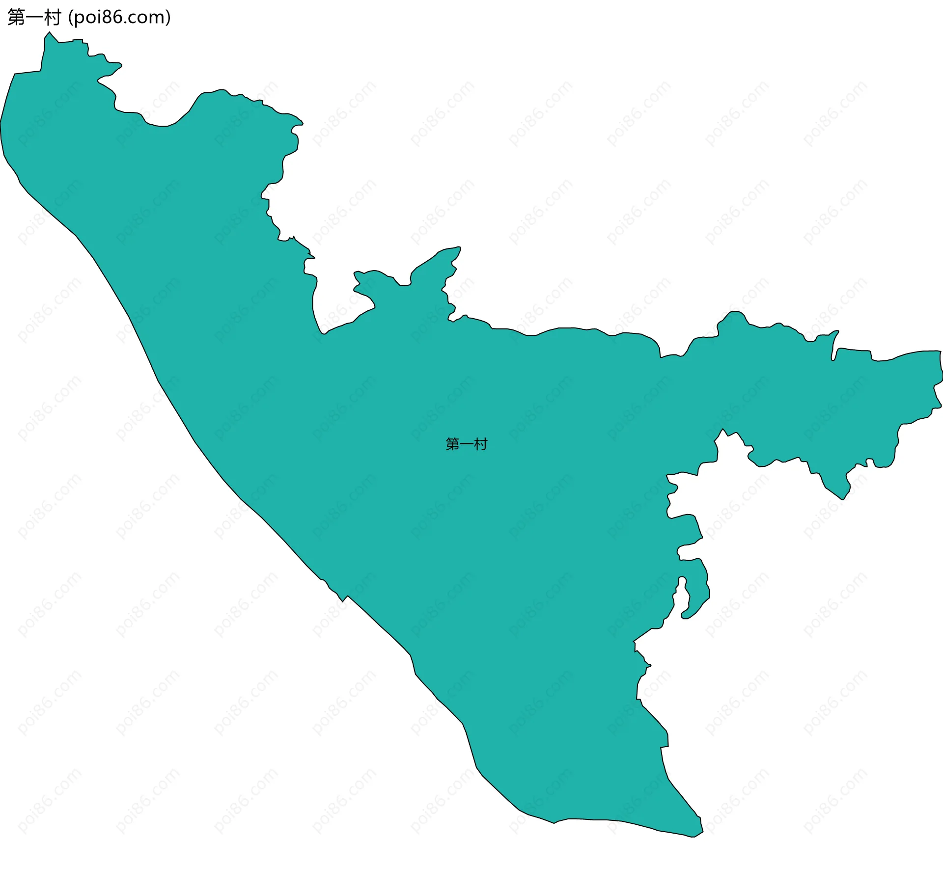 第一村边界地图