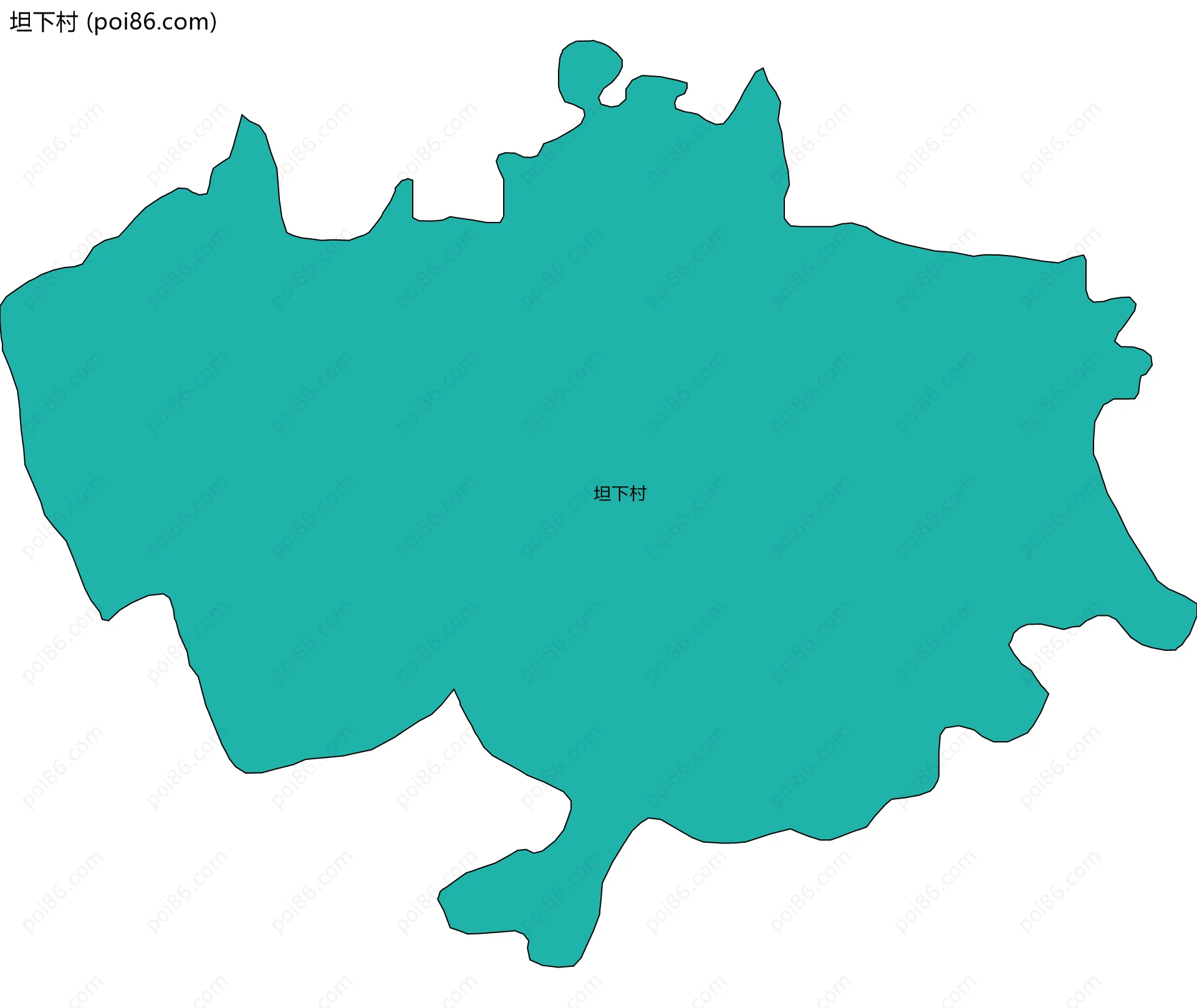 坦下村边界地图