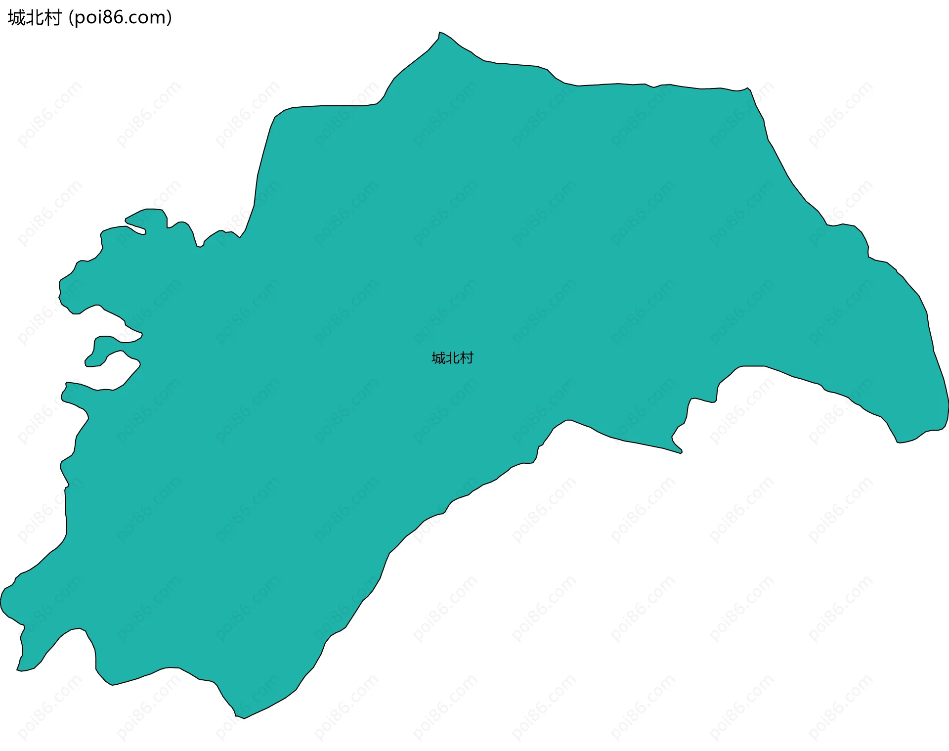 城北村边界地图