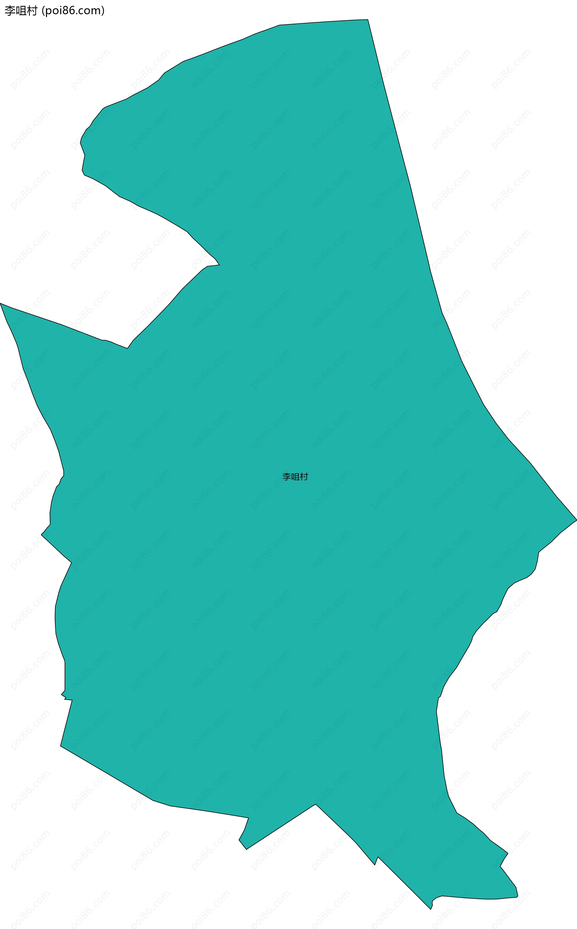 李咀村边界地图