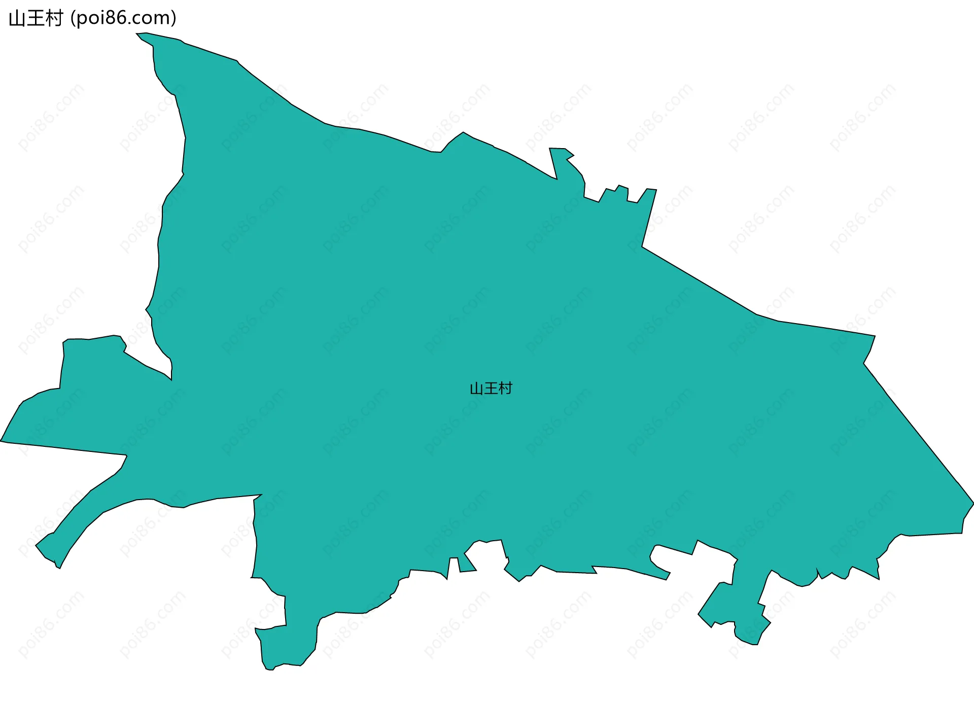 山王村边界地图