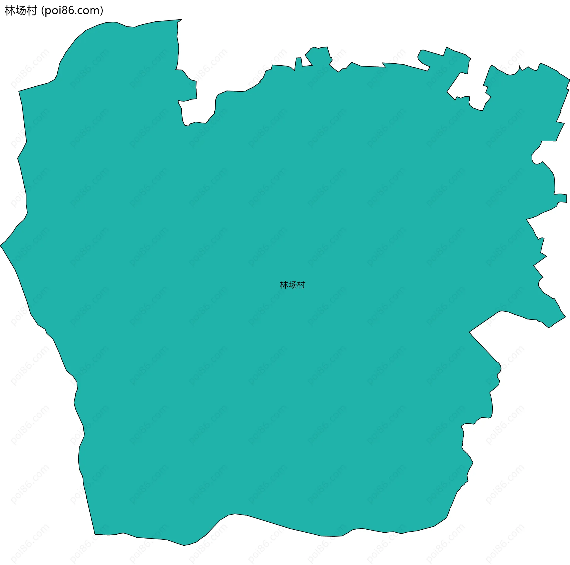 林场村边界地图