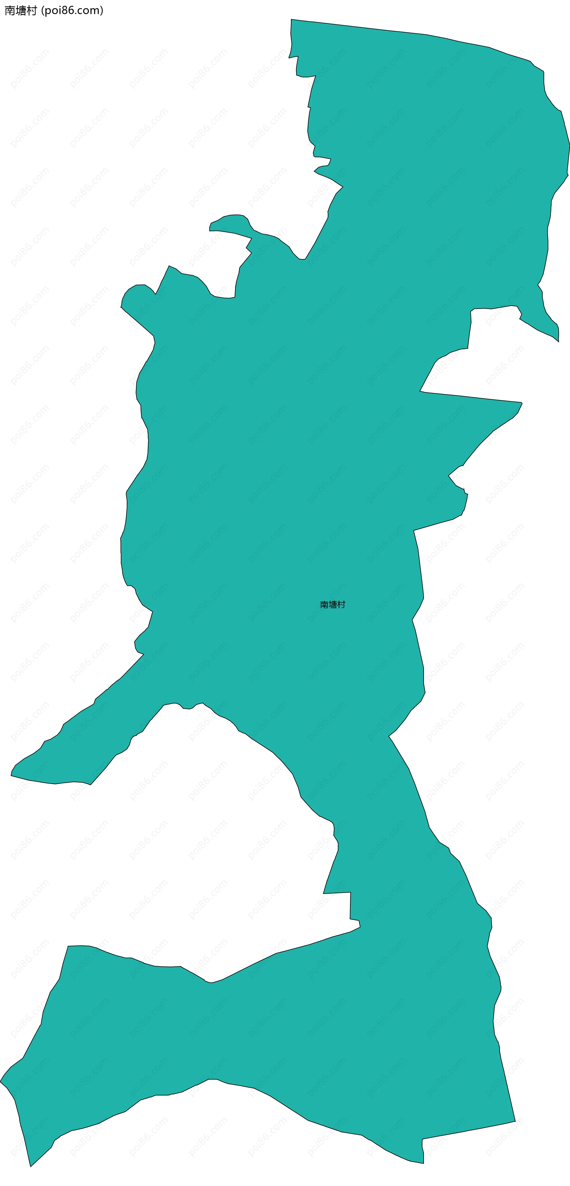 南塘村边界地图