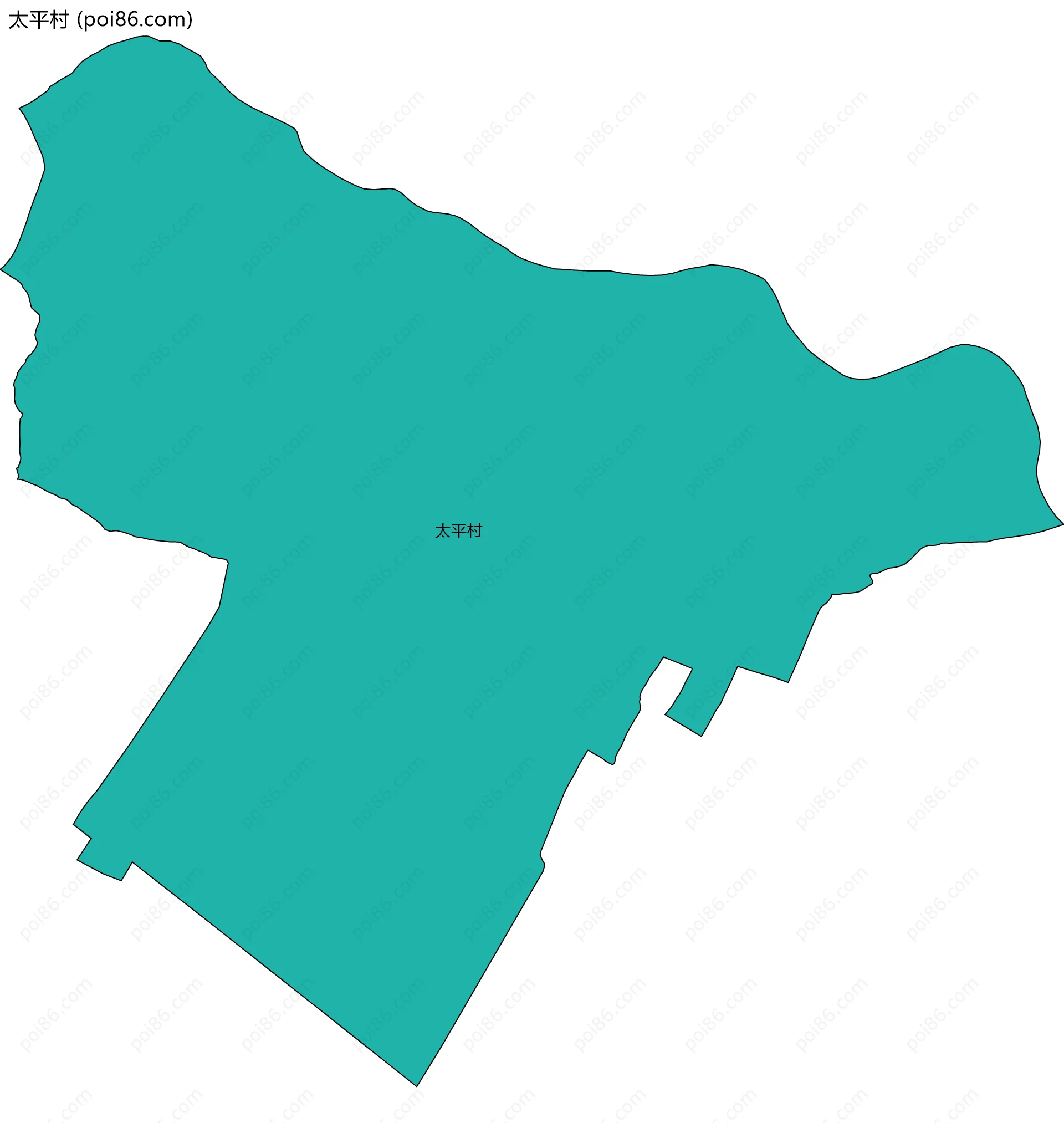 太平村边界地图