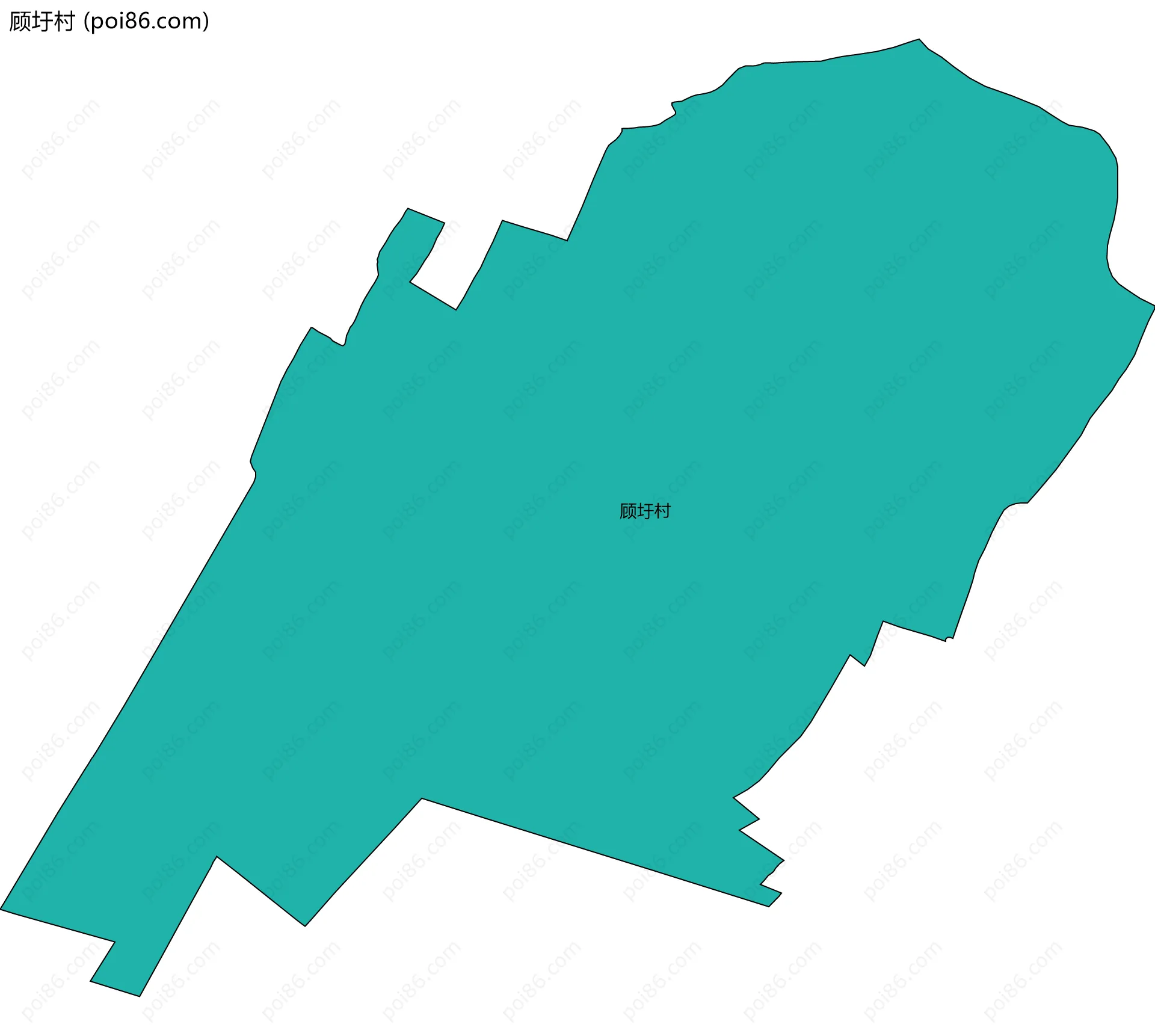 顾圩村边界地图