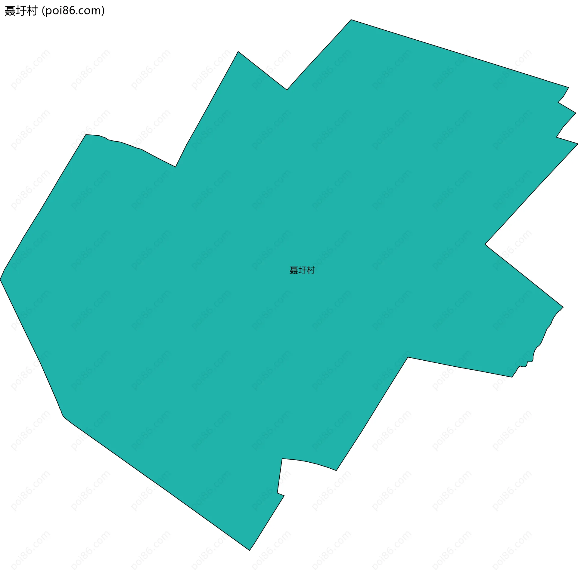 聂圩村边界地图