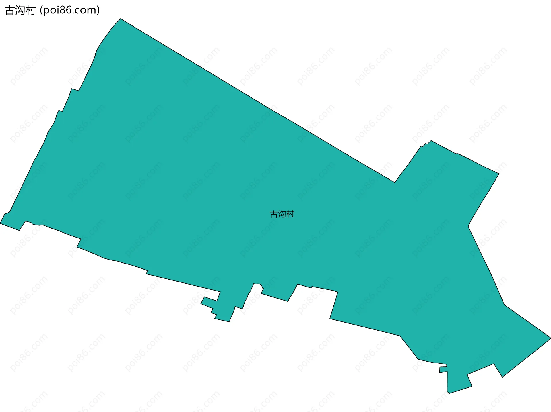 古沟村边界地图