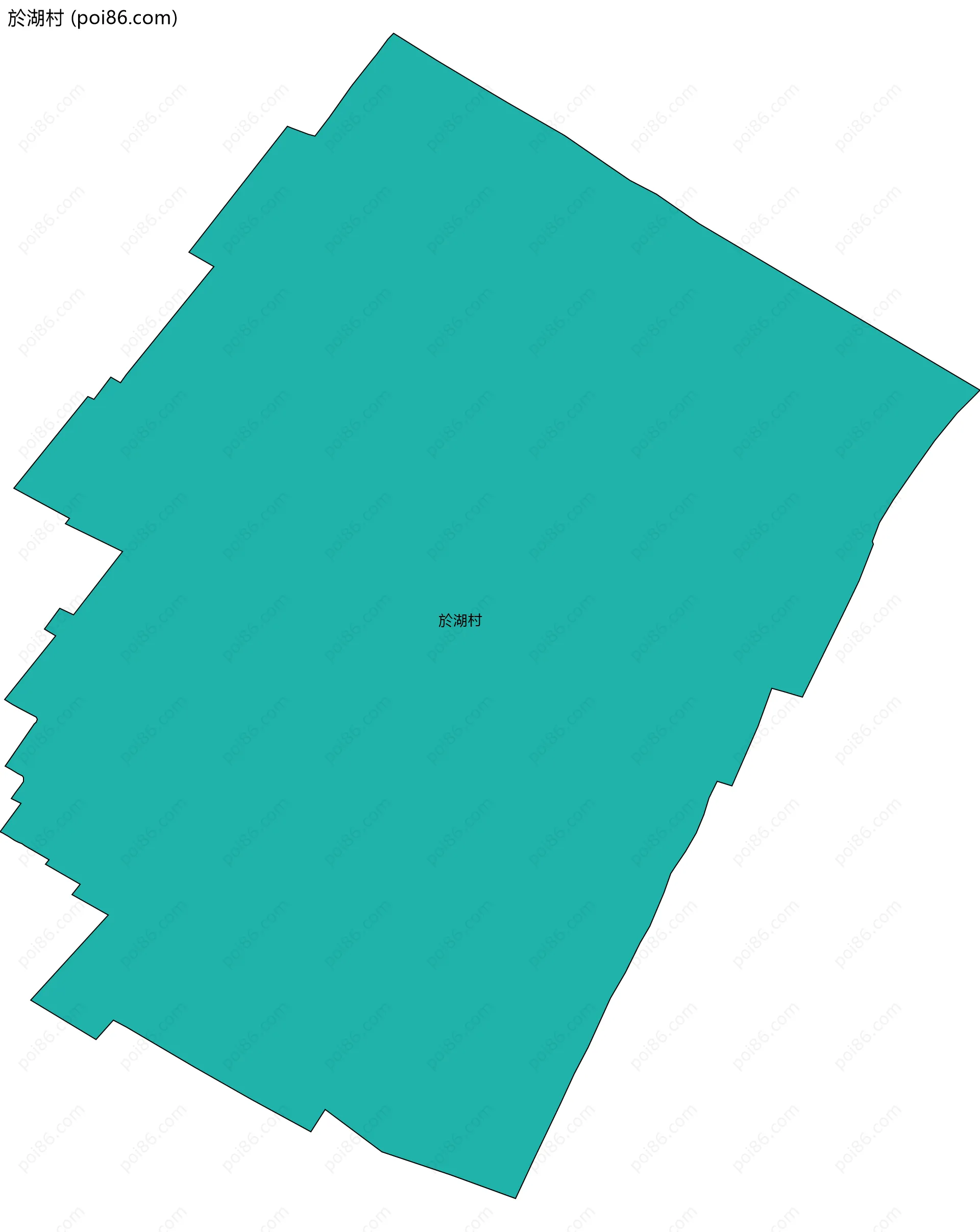 於湖村边界地图