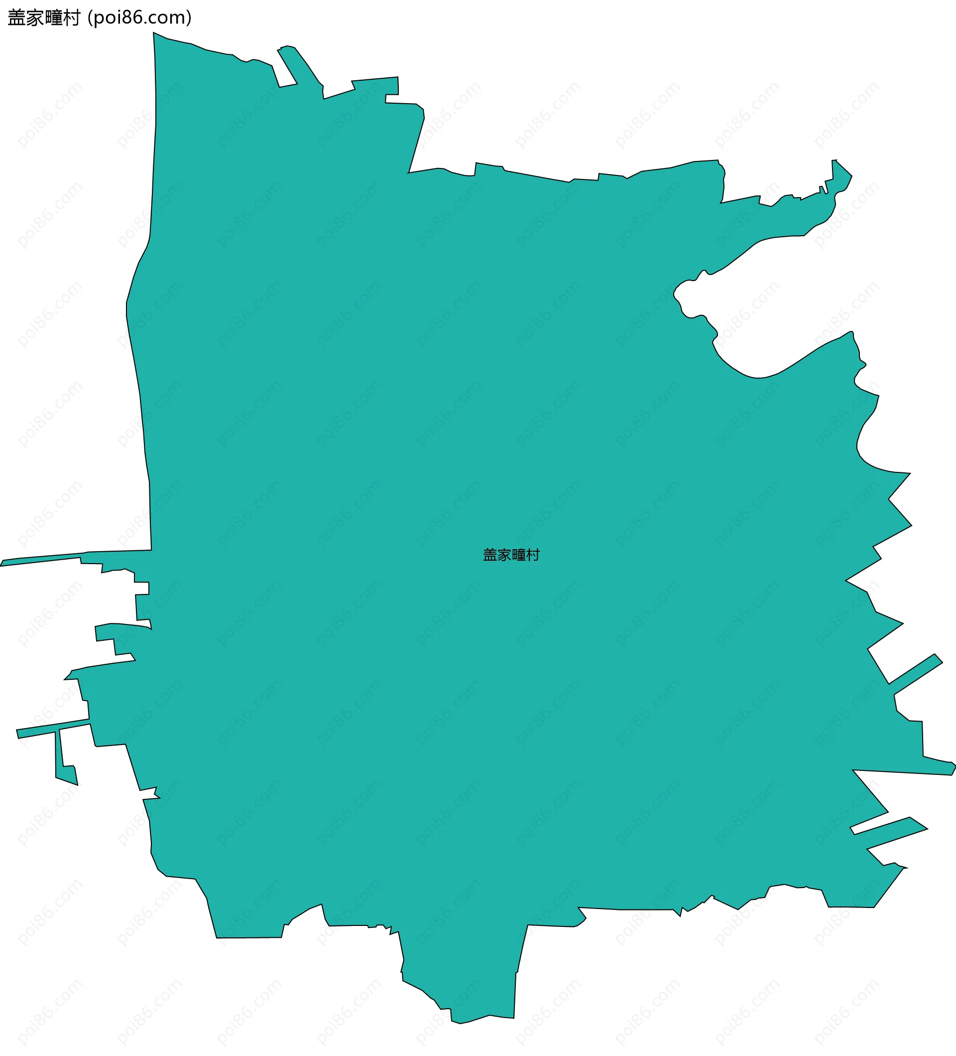 盖家疃村边界地图