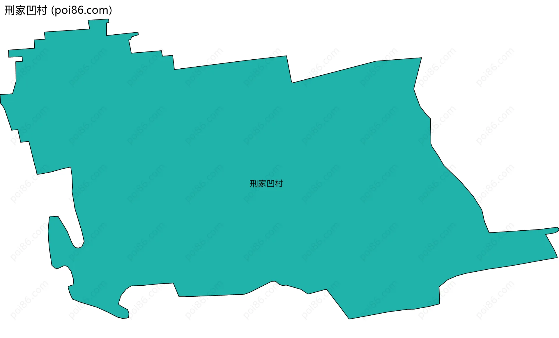 刑家凹村边界地图