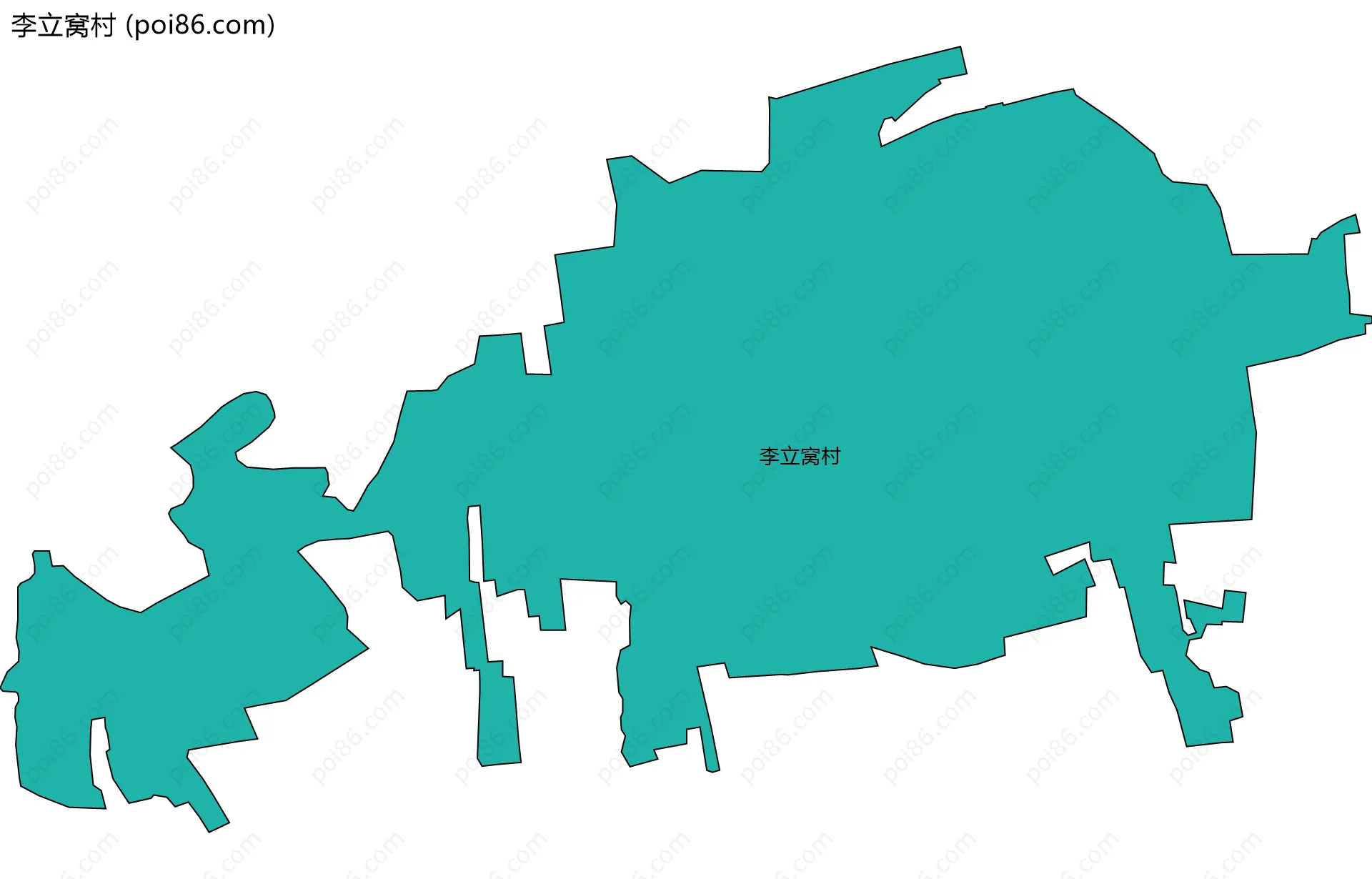 李立窝村边界地图