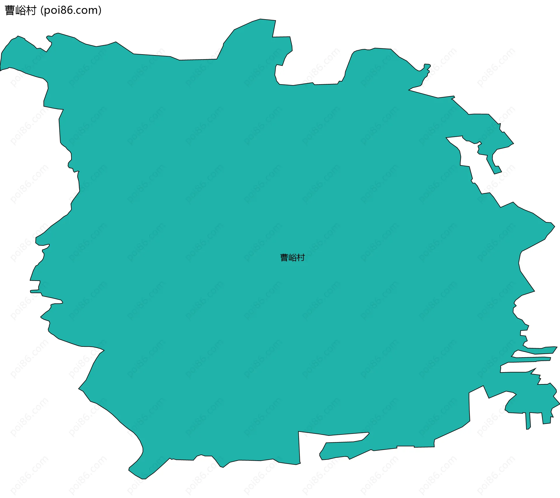 曹峪村边界地图