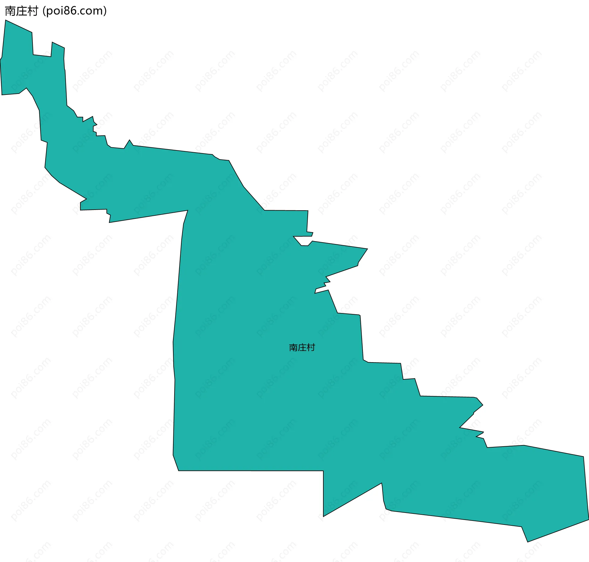 南庄村边界地图