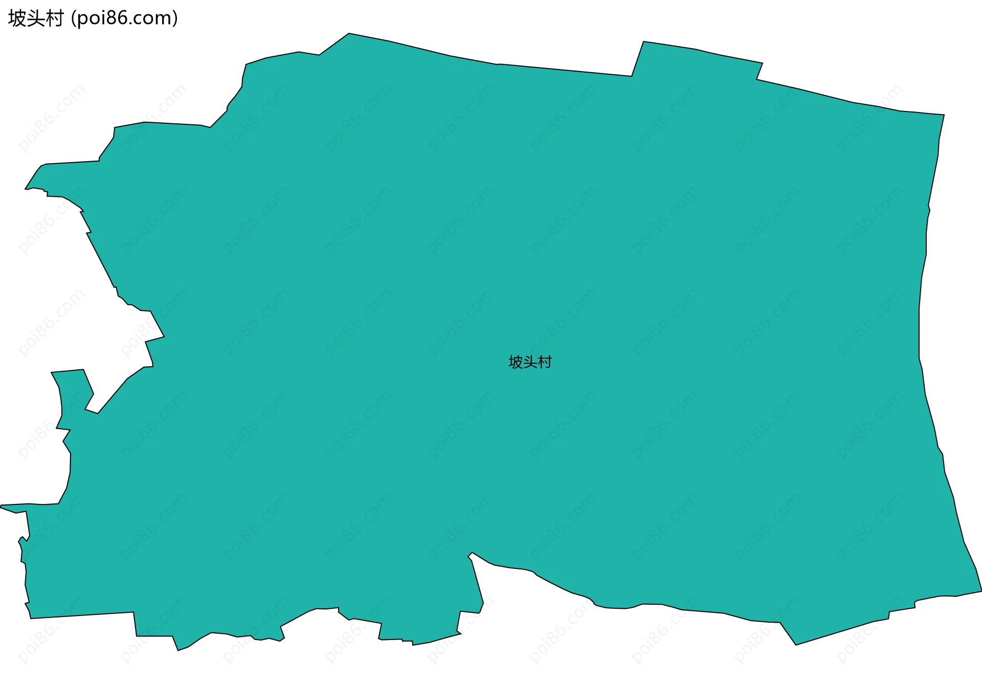坡头村边界地图