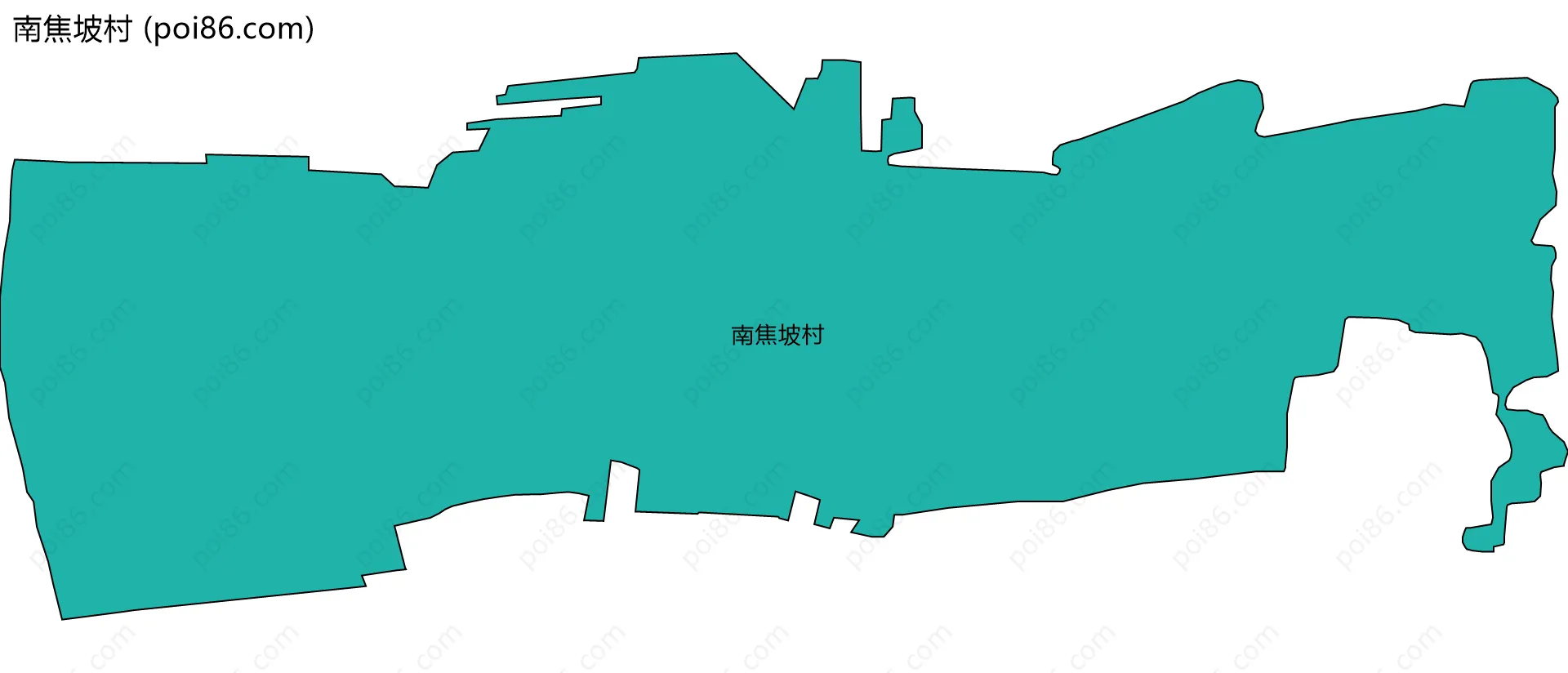 南焦坡村边界地图