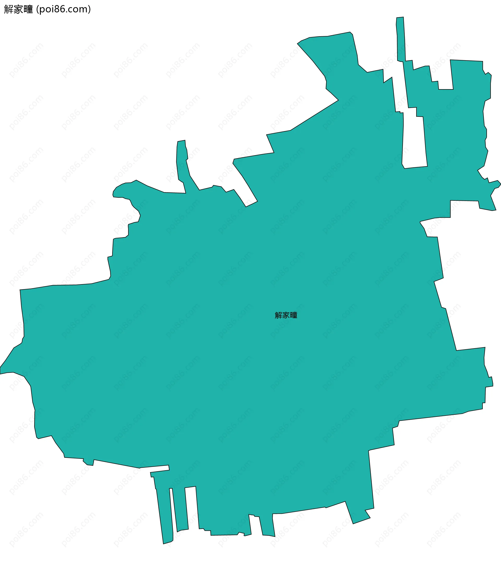 解家疃边界地图