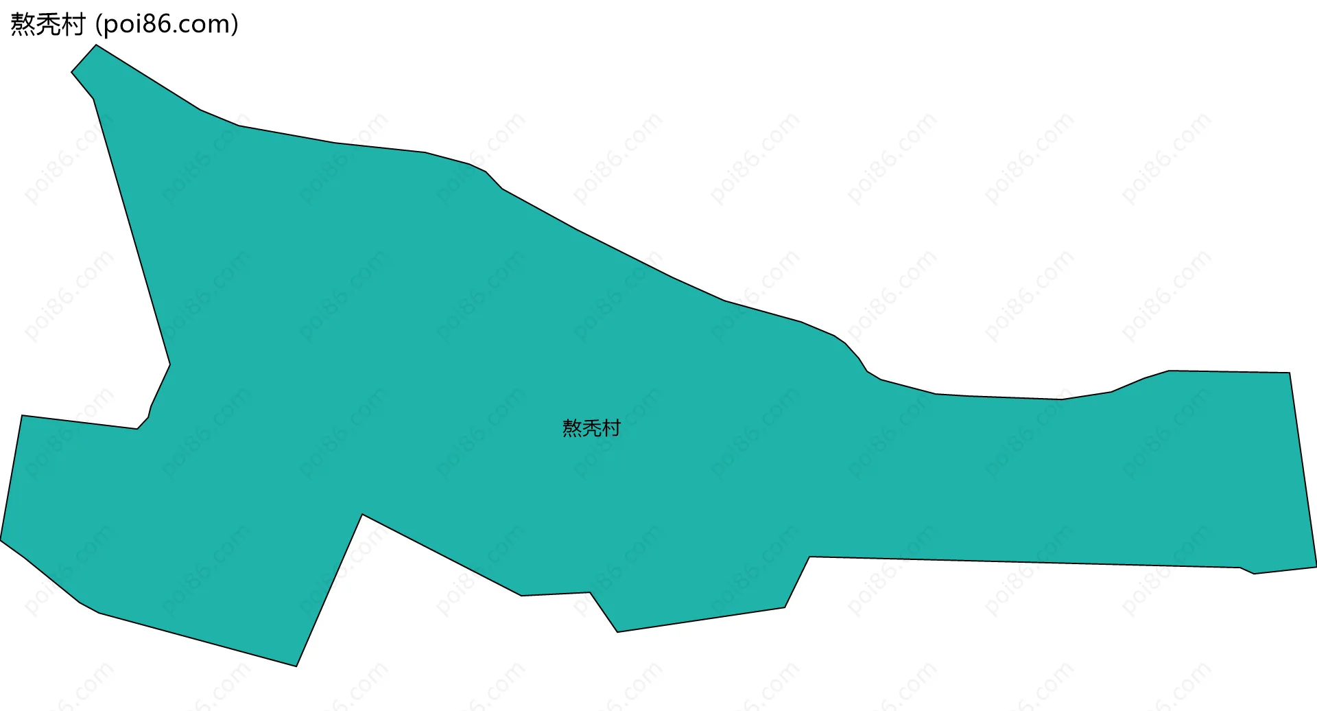 熬秃村边界地图