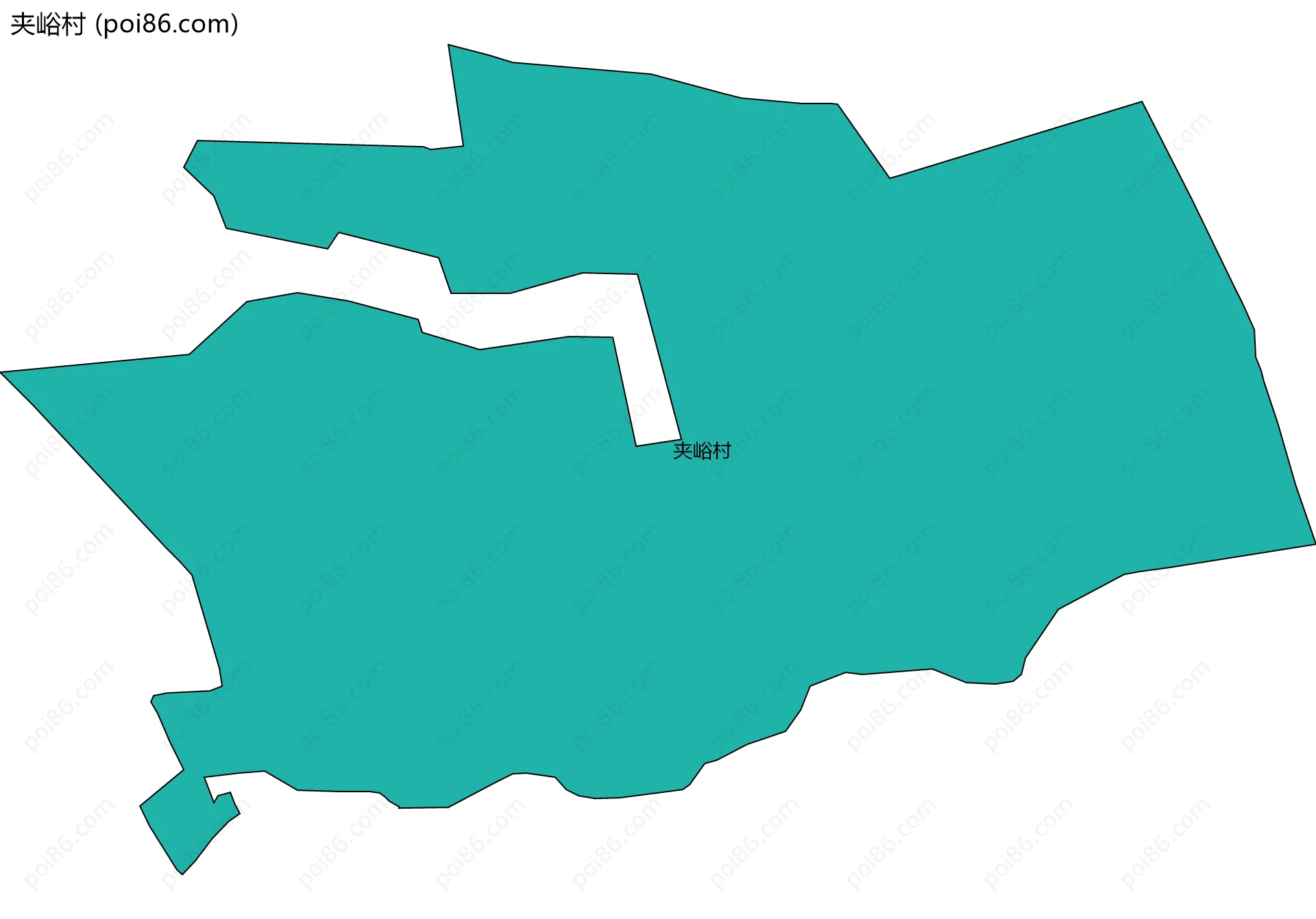 夹峪村边界地图
