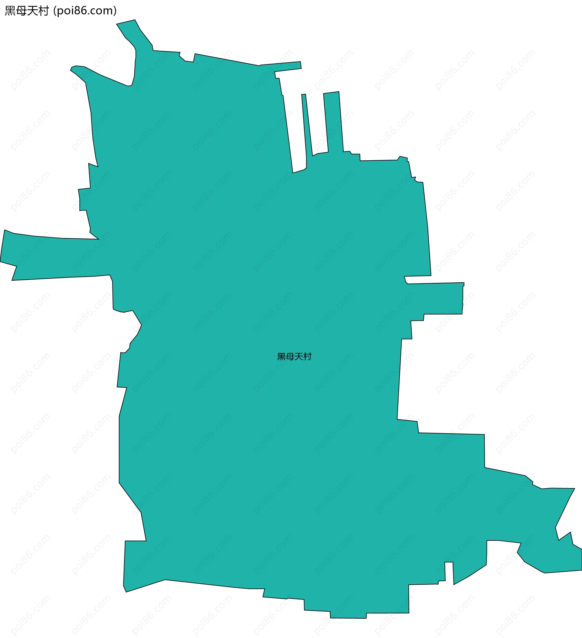 黑母天村边界地图