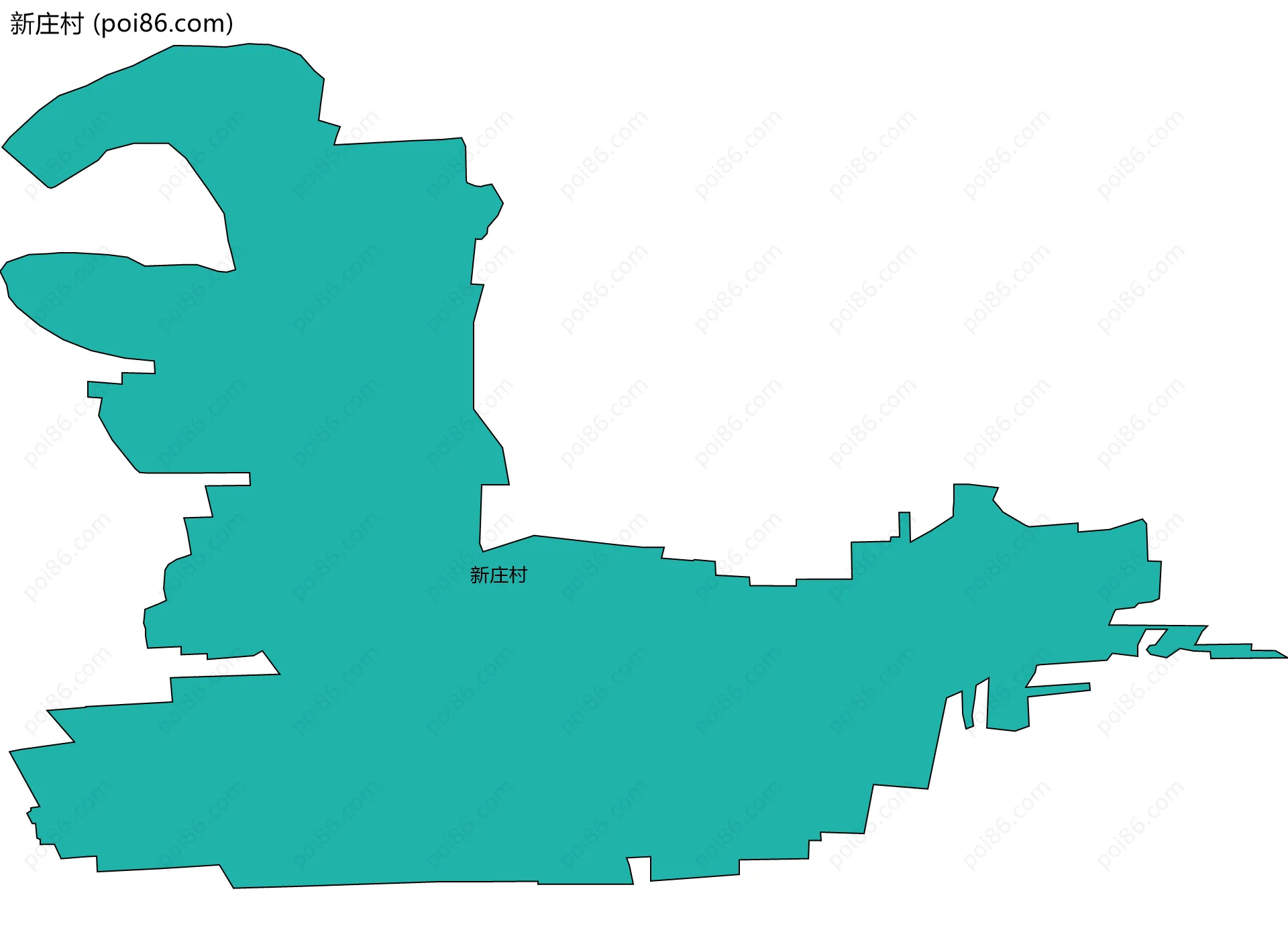 新庄村边界地图