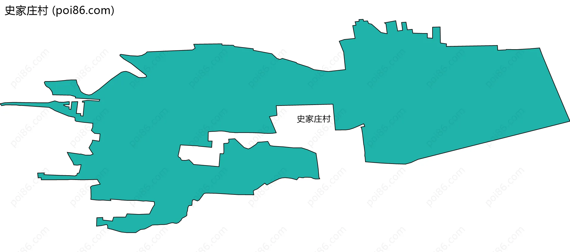 史家庄村边界地图