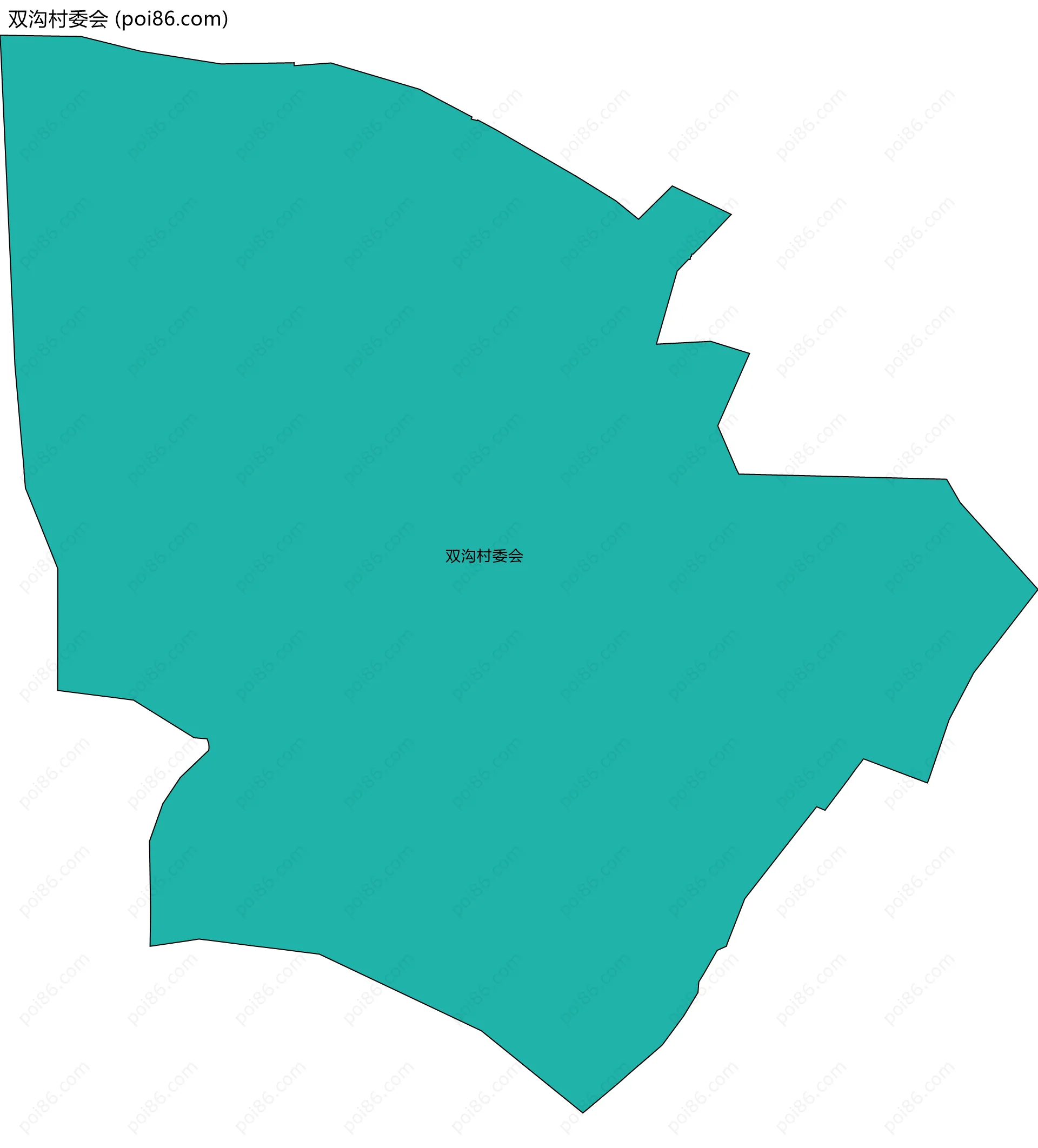 双沟村委会边界地图