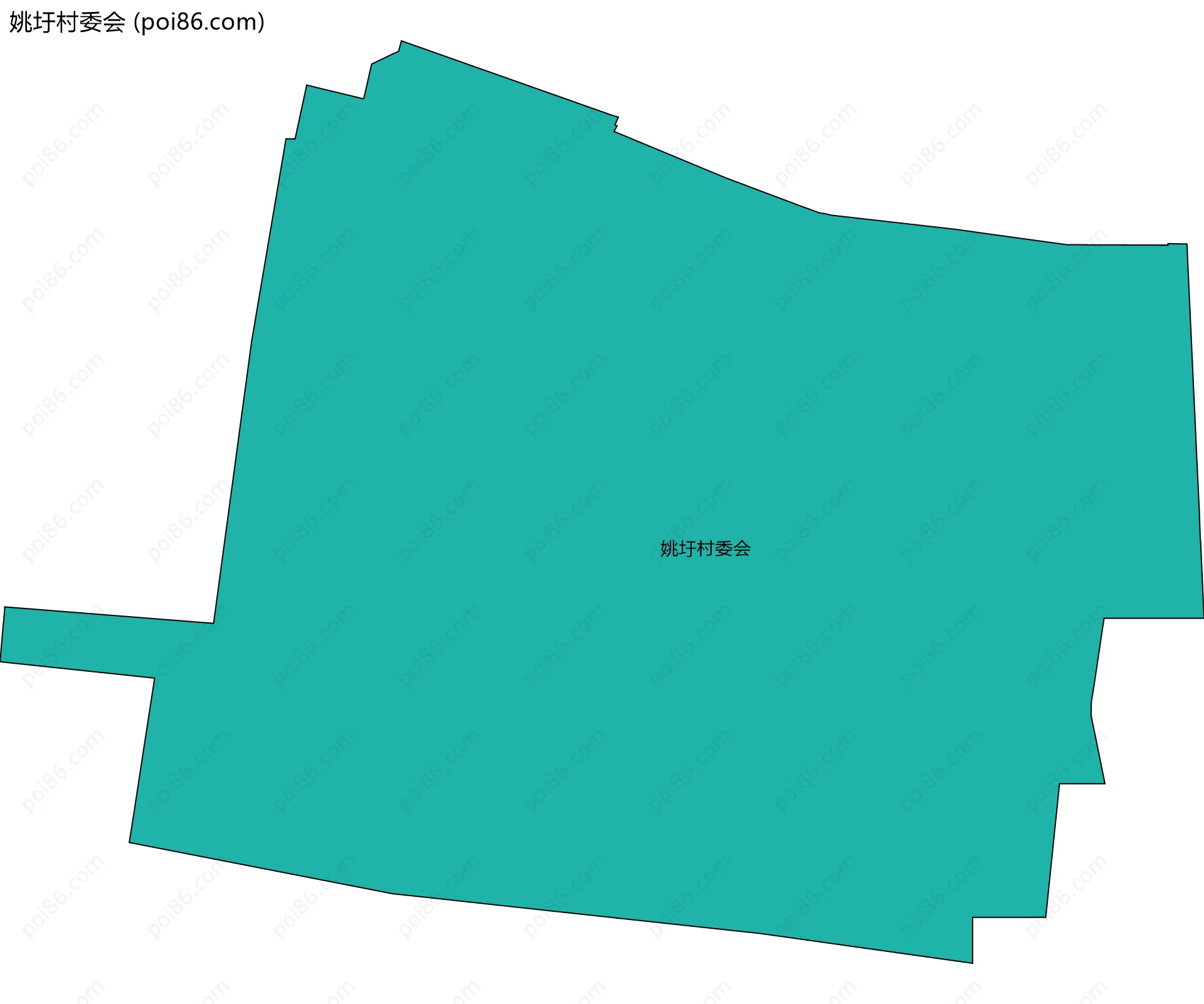 姚圩村委会边界地图