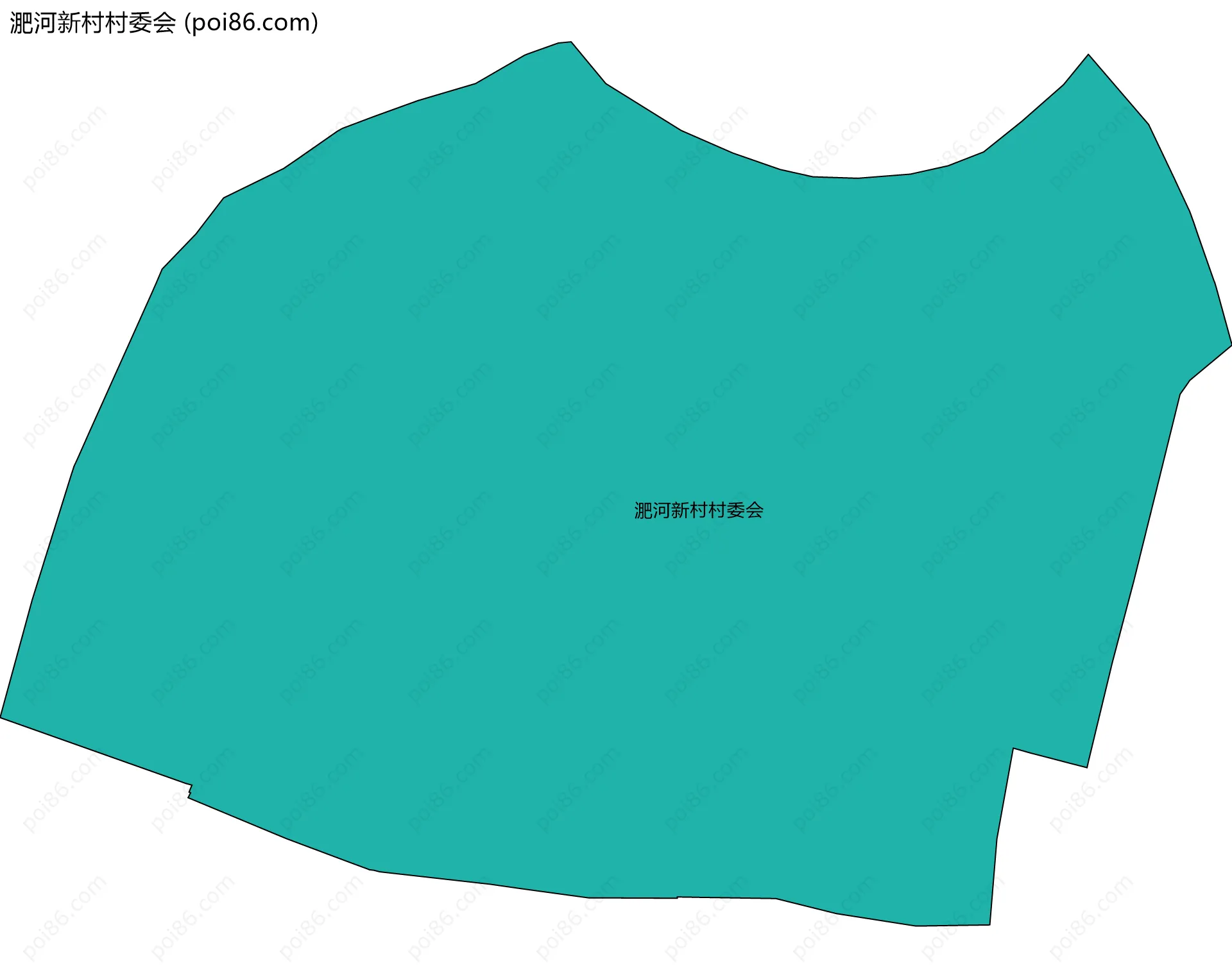 淝河新村村委会边界地图