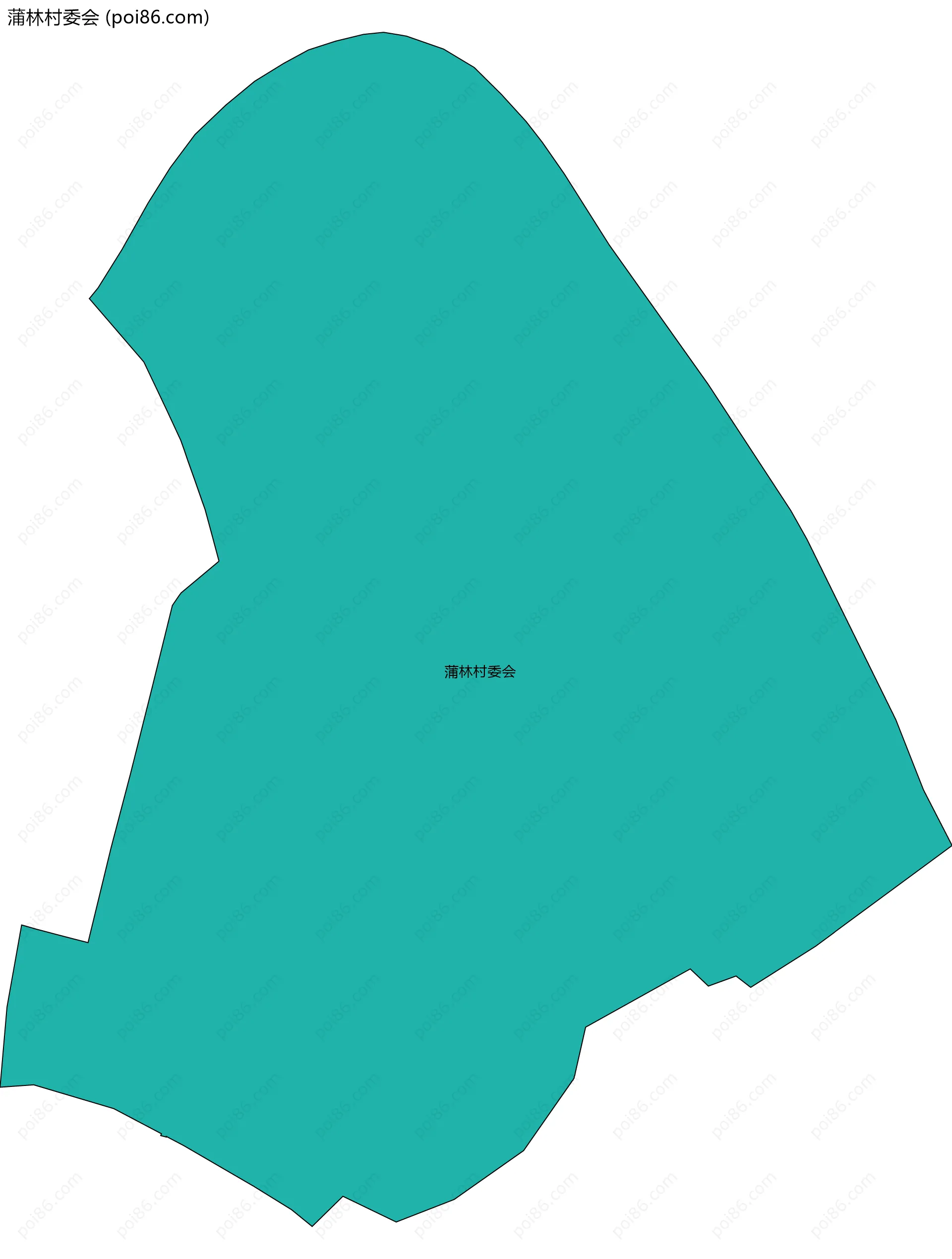 蒲林村委会边界地图