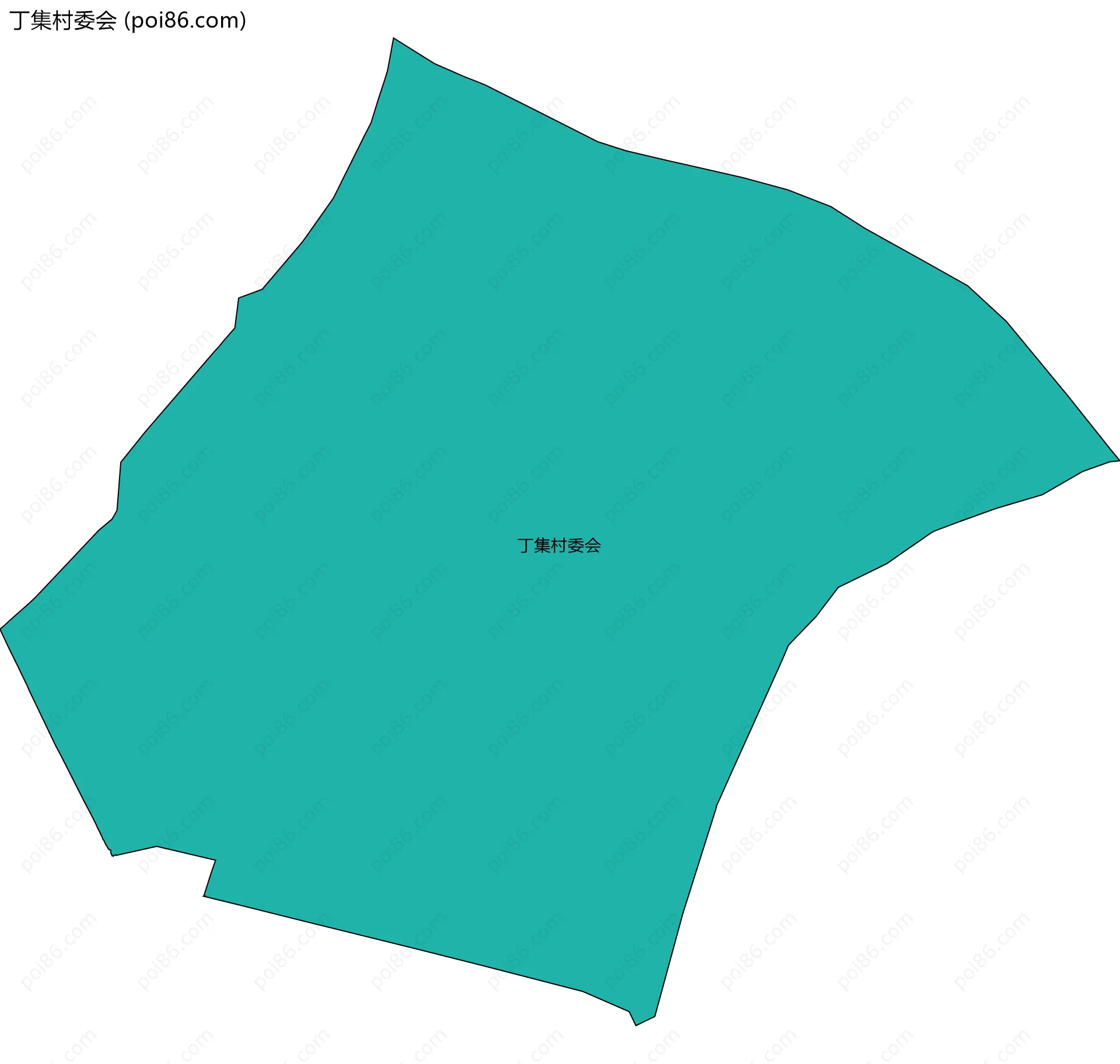 丁集村委会边界地图