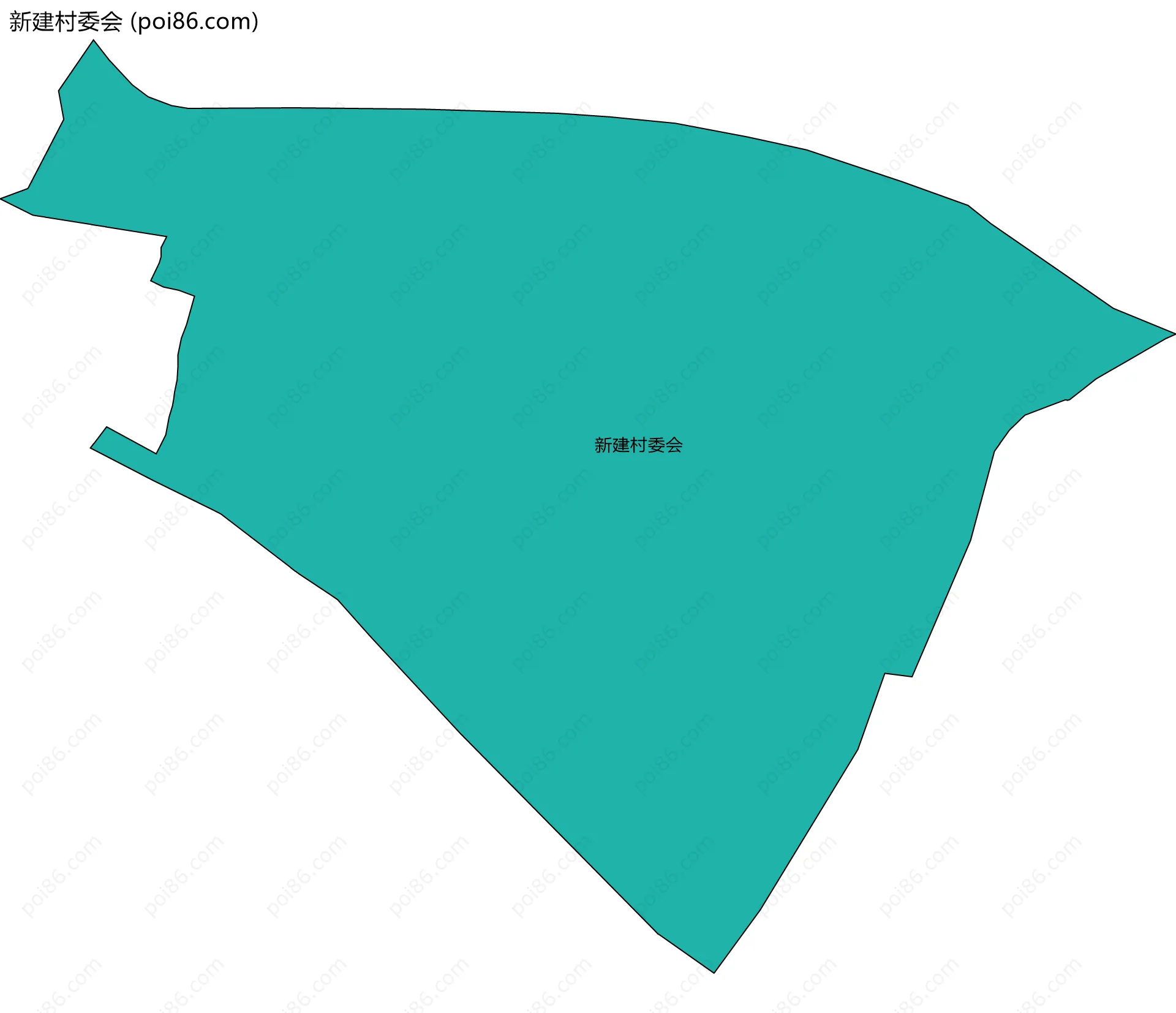 新建村委会边界地图