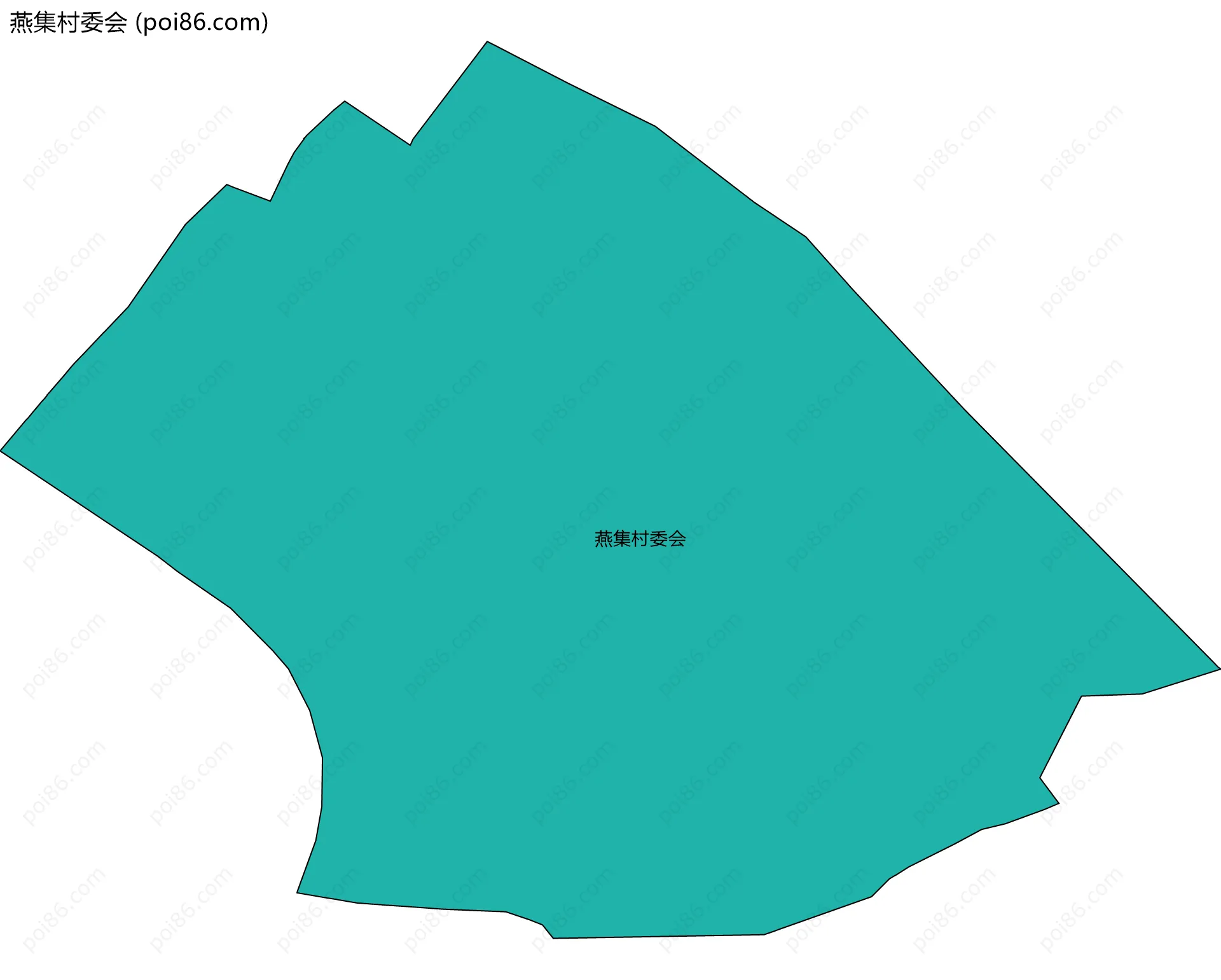 燕集村委会边界地图