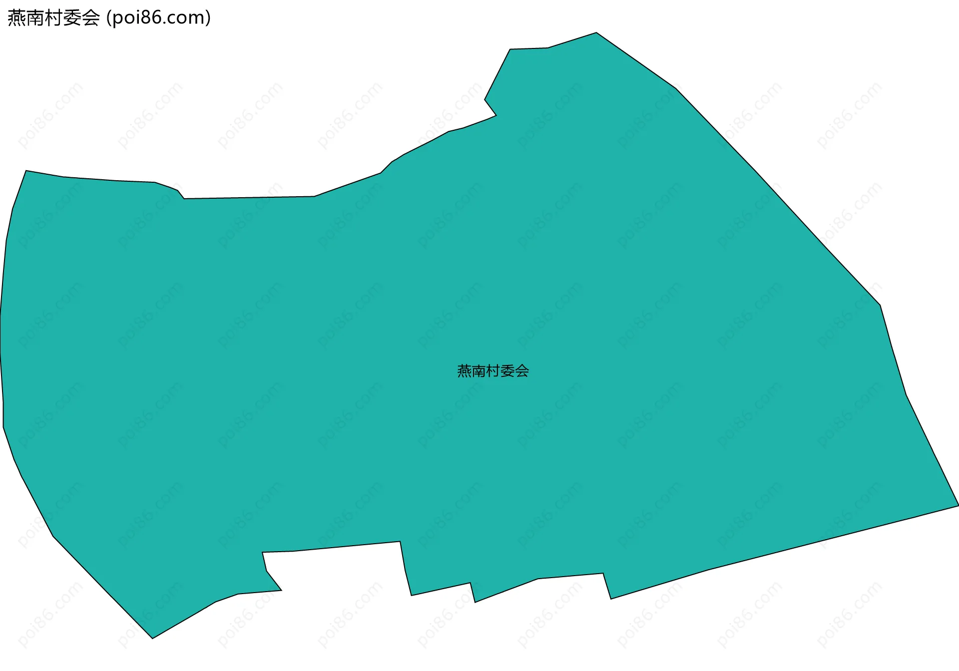 燕南村委会边界地图