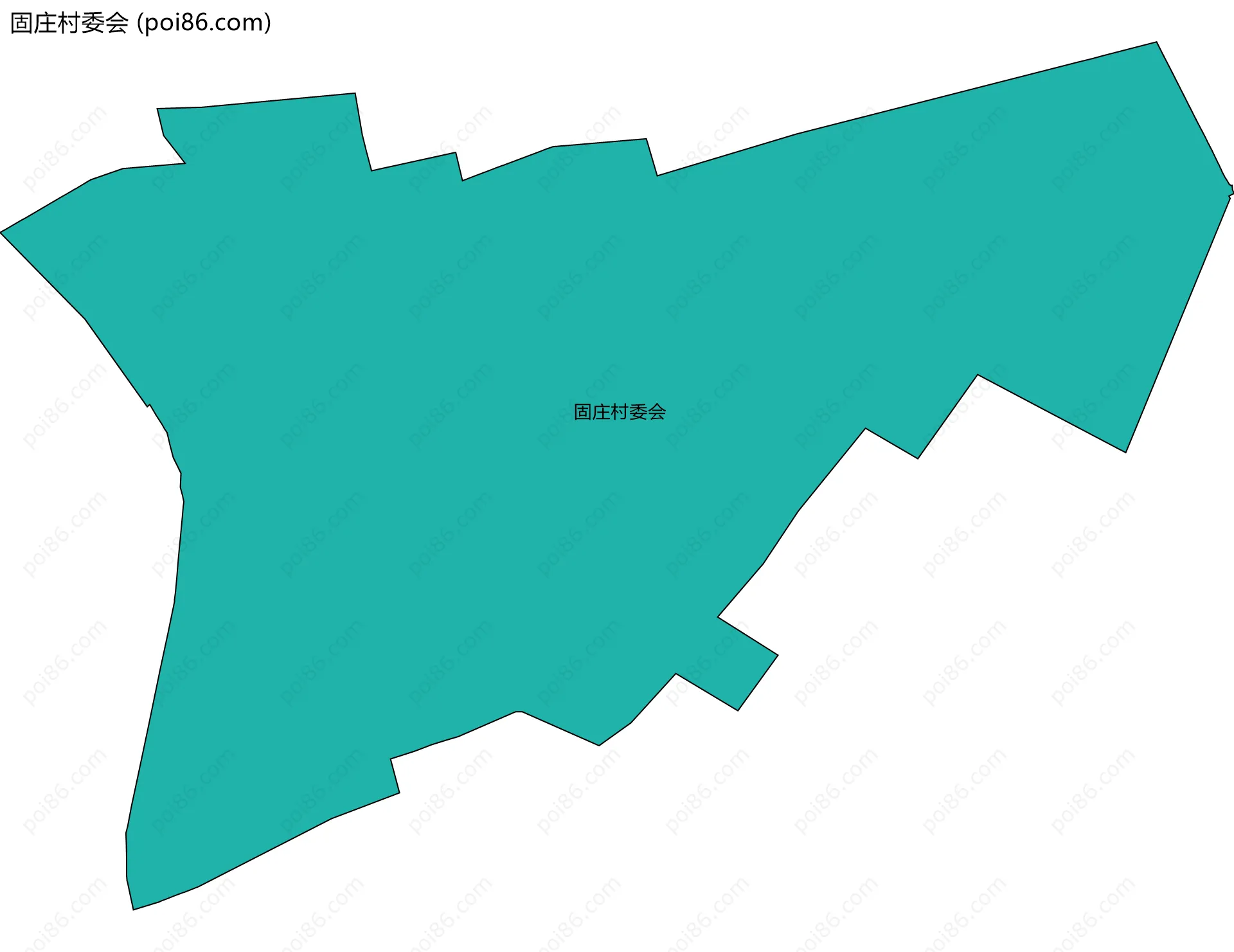 固庄村委会边界地图