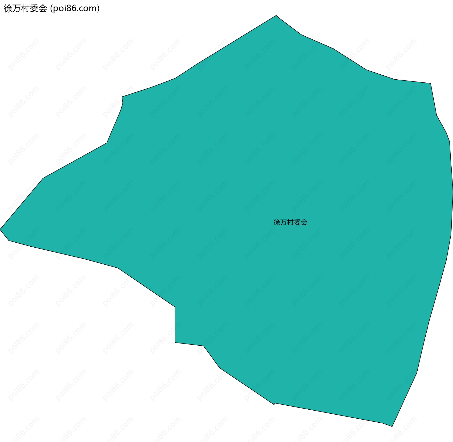 徐万村委会边界地图