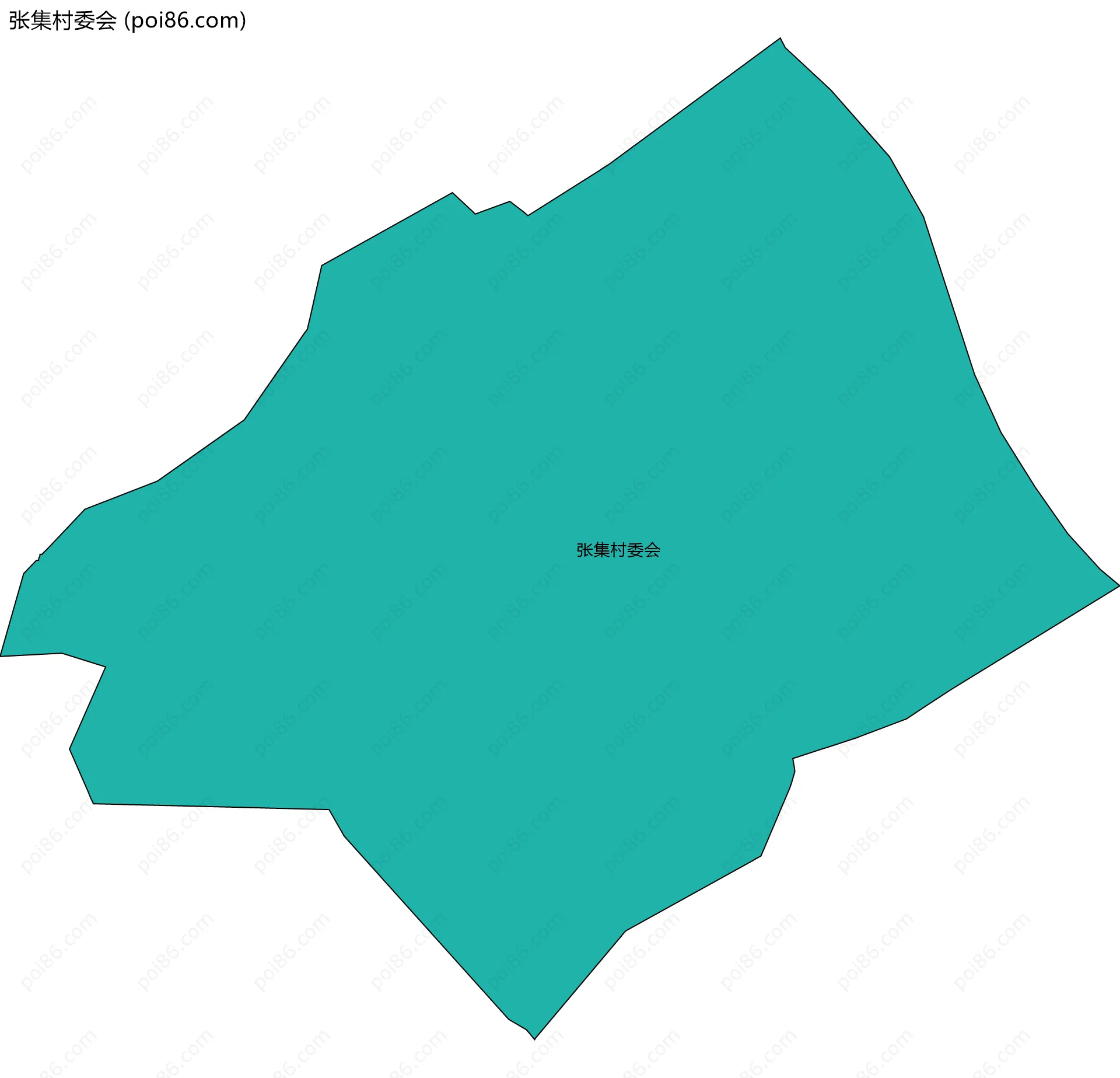 张集村委会边界地图