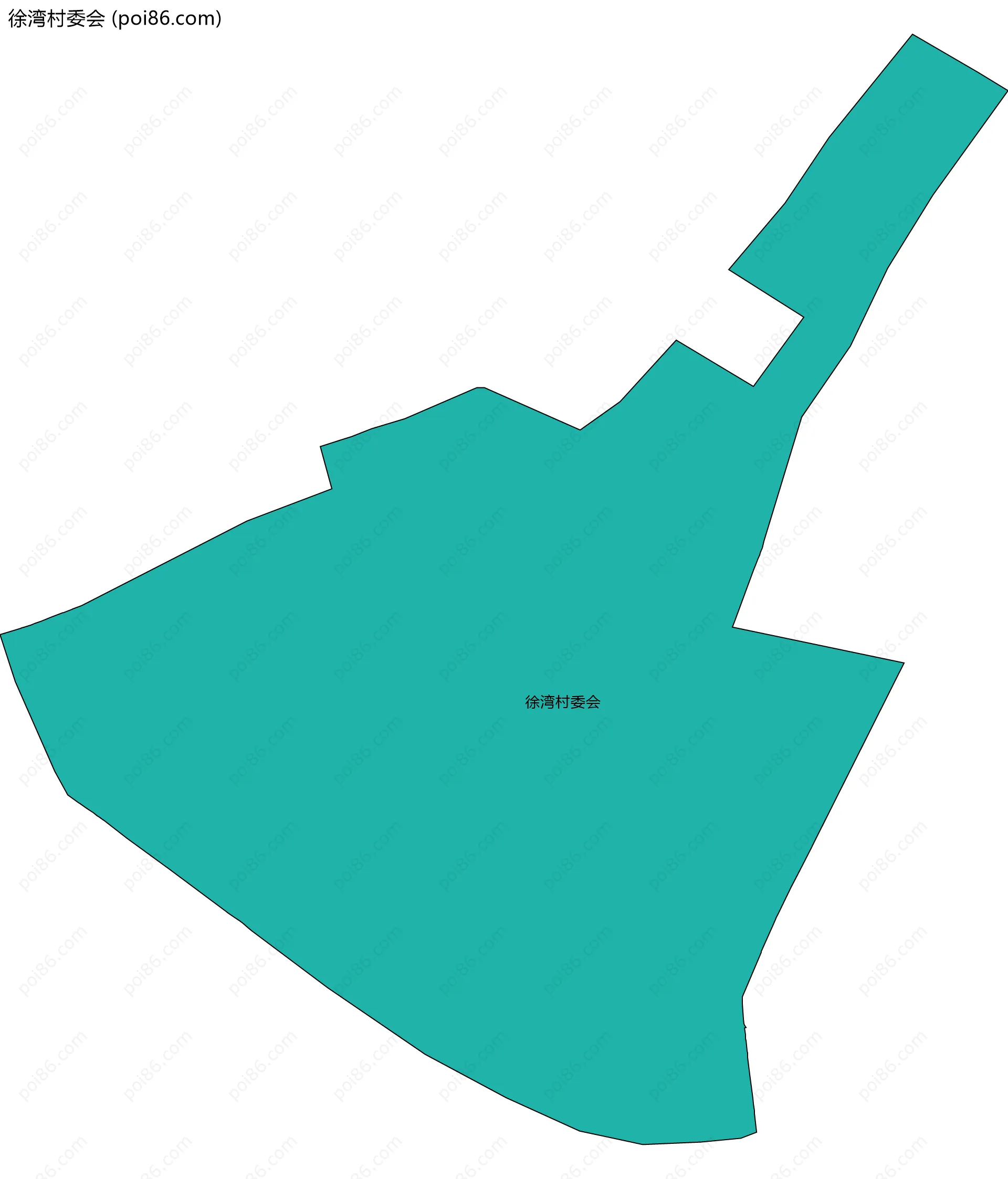 徐湾村委会边界地图