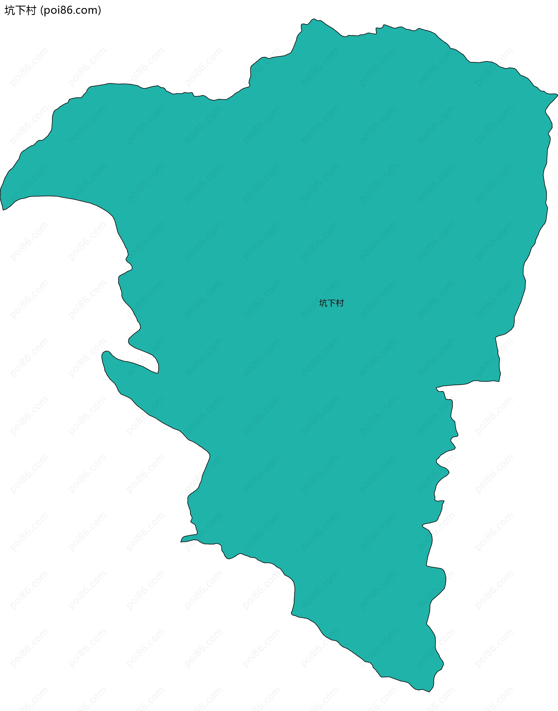 坑下村边界地图