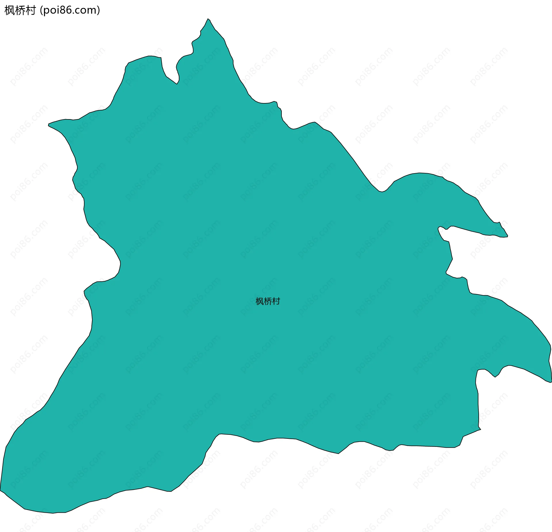 枫桥村边界地图