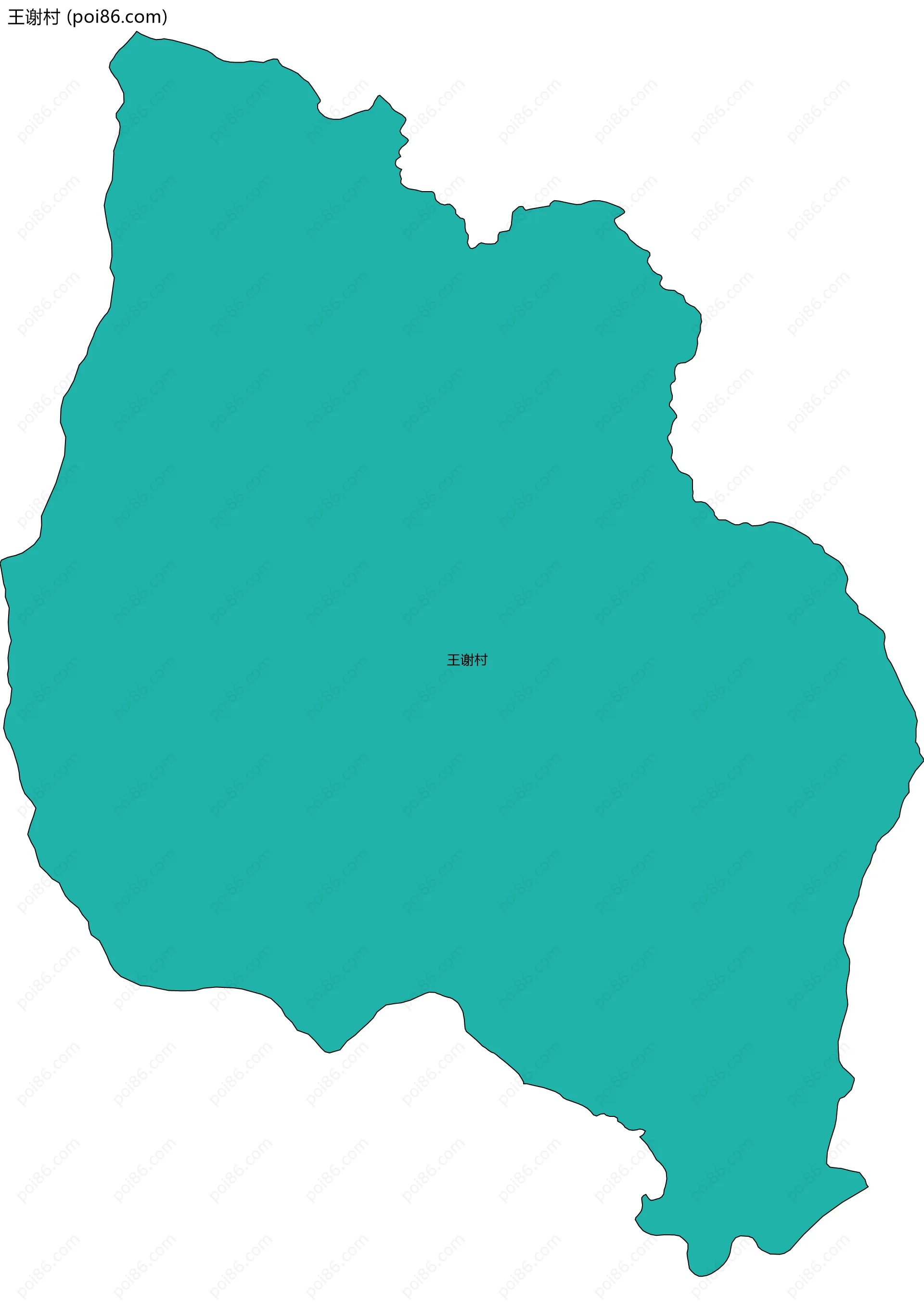 王谢村边界地图