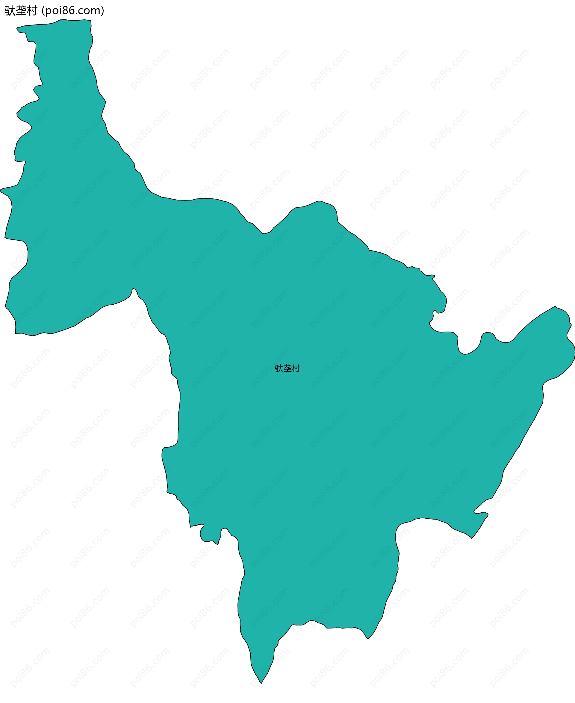 驮垄村边界地图